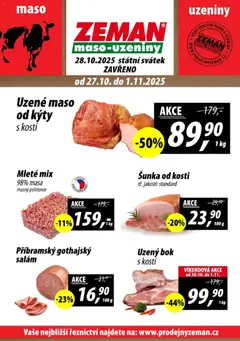 Náhled letáku Prodejny Zeman leták - Plzeň od 27.10.2025