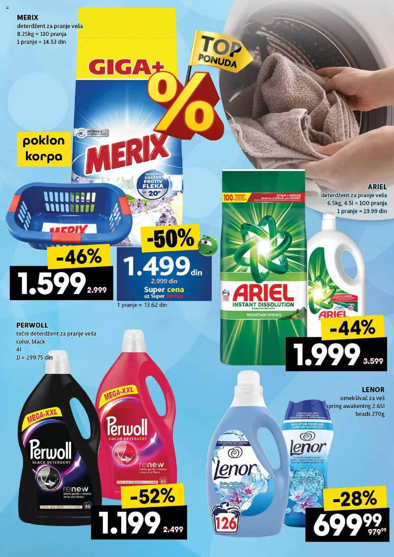 Idea katalog - važi od 24.07.2025 | Strana: 47 | Proizvode: Tečni deterdžent, Lenor, Perwoll, Omekšivač za veš