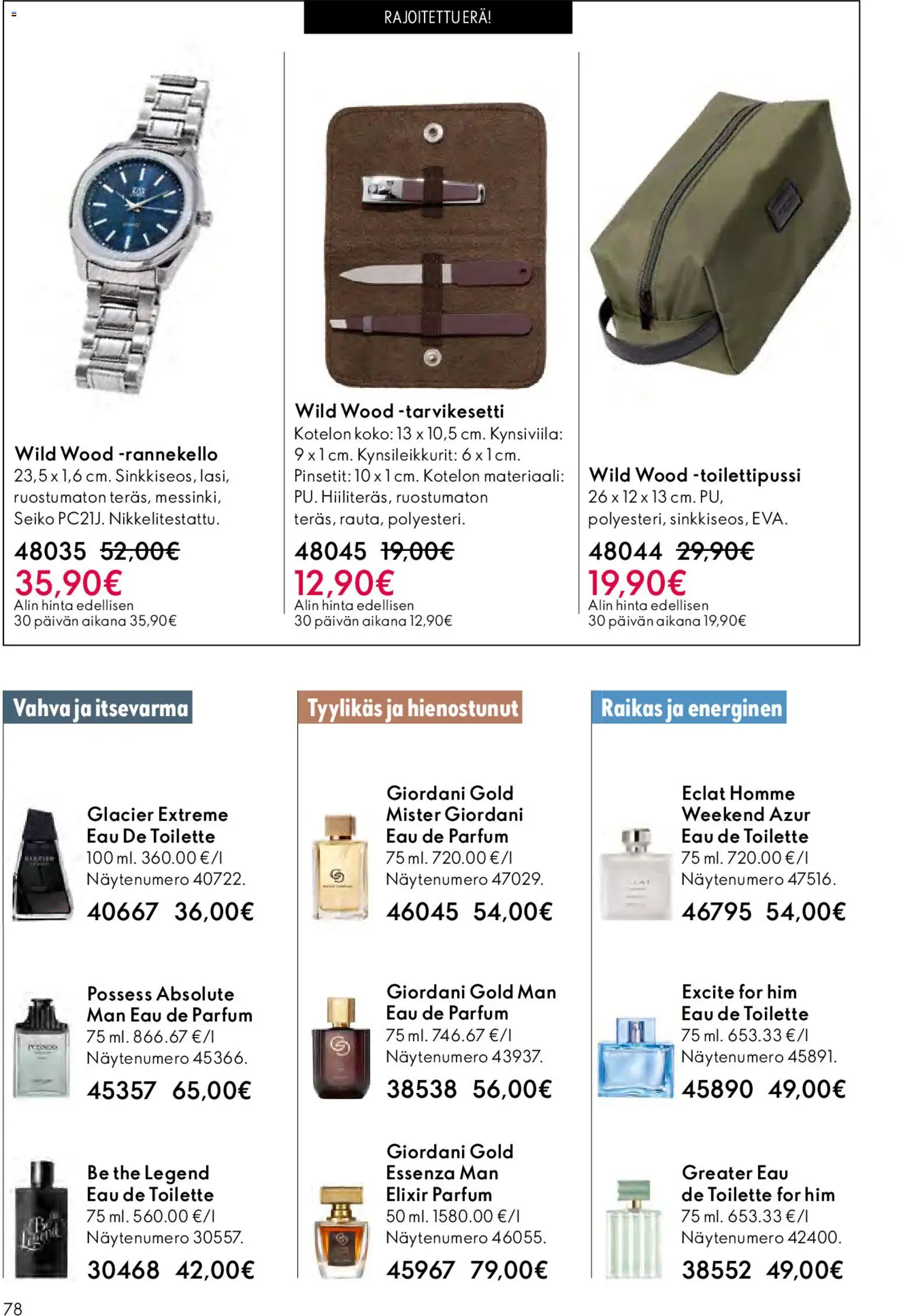 Oriflame - Esite 06 – voimassa 22.04.2026 alkaen | Sivu: 78 | Tuotteet: Eau de toilette, Pinsetit