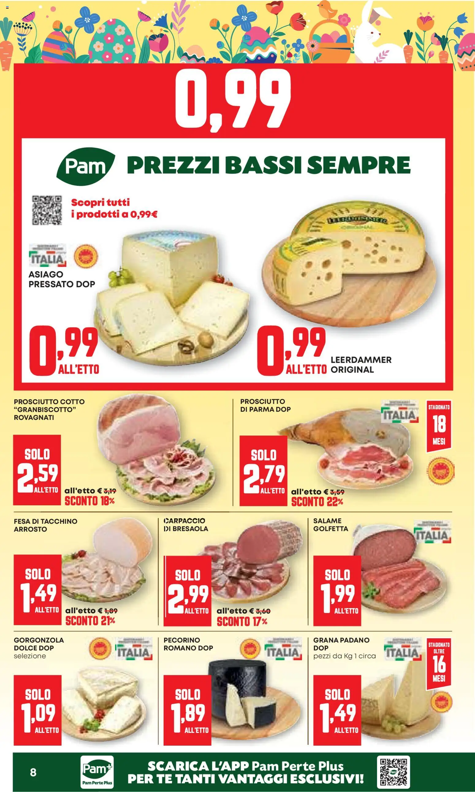 Volantino PAM del 26.03.2026 | Pagina: 8 | Prodotti: Arrosto, Salame, Bresaola, Tacchino