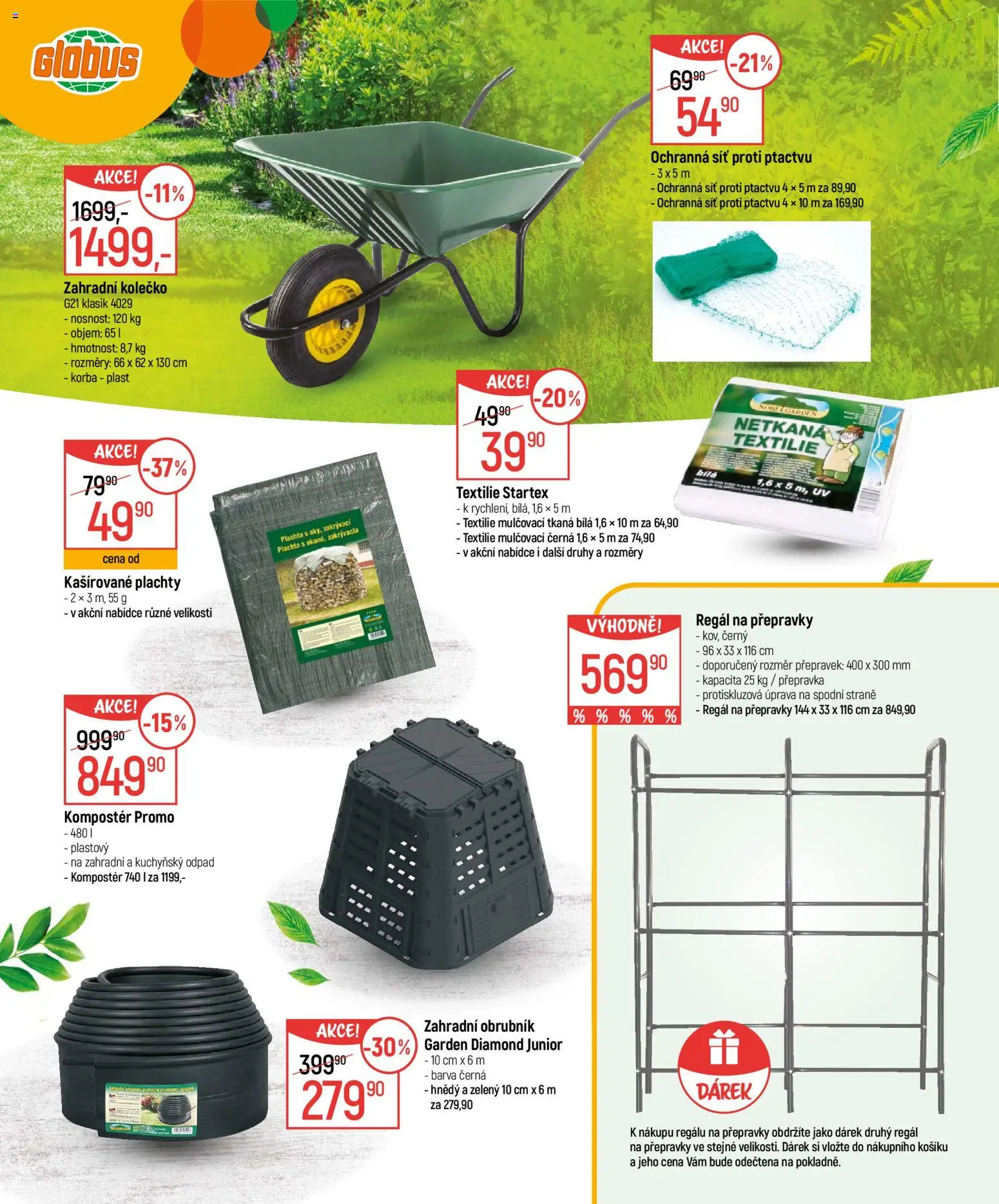 Globus leták - Zahrada od 18.02.2026 | Strana: 6 | Produkty: Globus, Plachty, Síť, Síť proti ptactvu