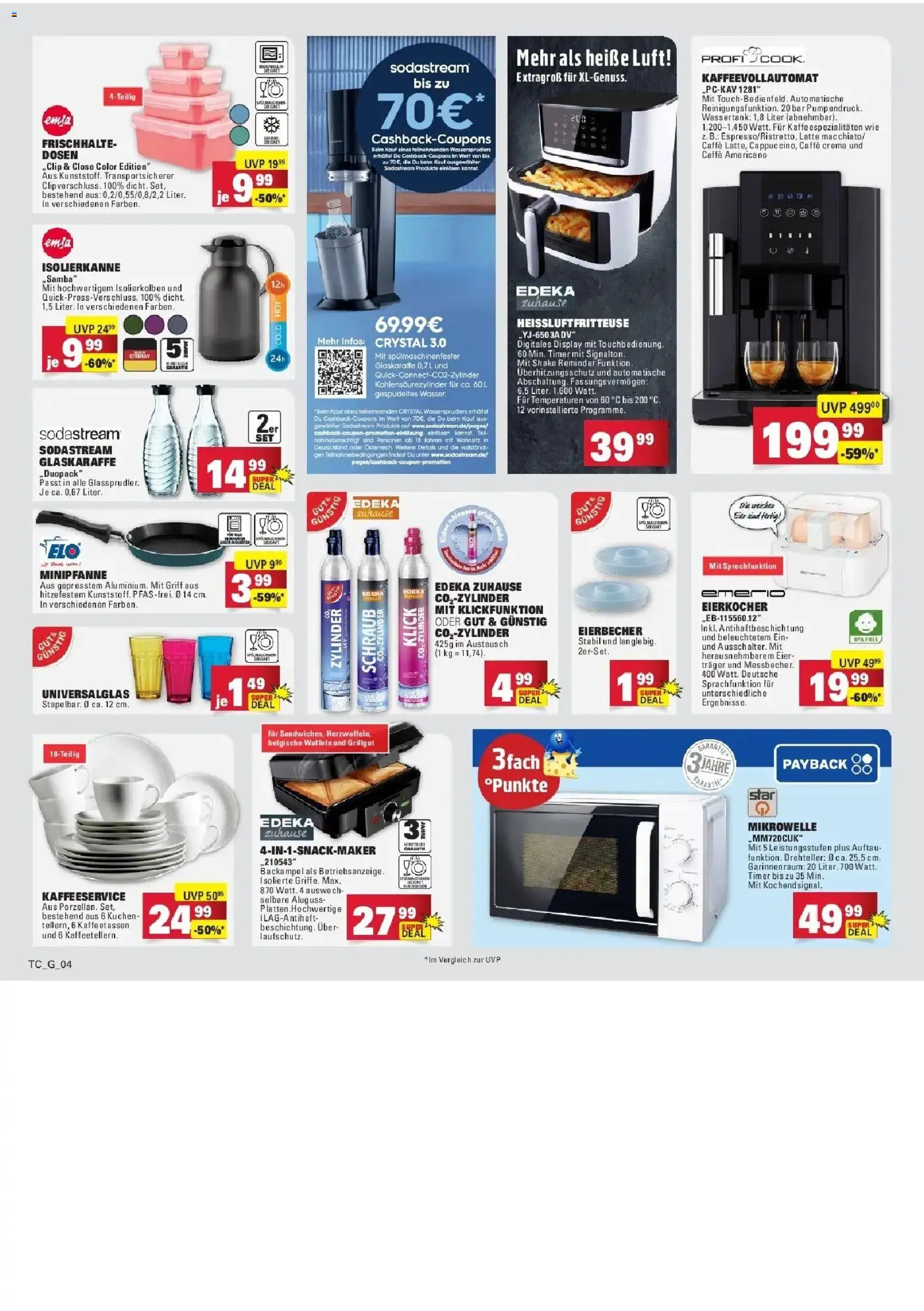 E center Prospekt Mannheim-Wohlgelegen	 – gültig ab 29.03.2026 | Seite: 88 | Produkte: Mikrowelle, Eier, Kaffeevollautomat, Sodastream