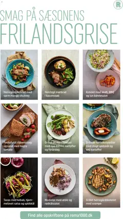 Grillede nakkekoteletter med stegt spidskål og sød kartoffel, Dish of Grillede nakkekoteletter med stegt spidskål og sød kartoffel gyldig fra 28.02.2026 | Side: 13 | Produkter: Mango, Svampe, Salat, Salsa