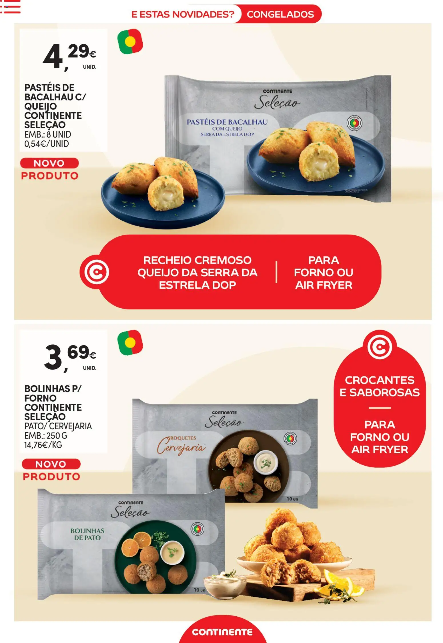 Continente - Novidades de que toda a gente gosta │ válido de 10.02.2026 | Página: 20 | Produtos: Forno, Air fryer, Bacalhau, Queijo