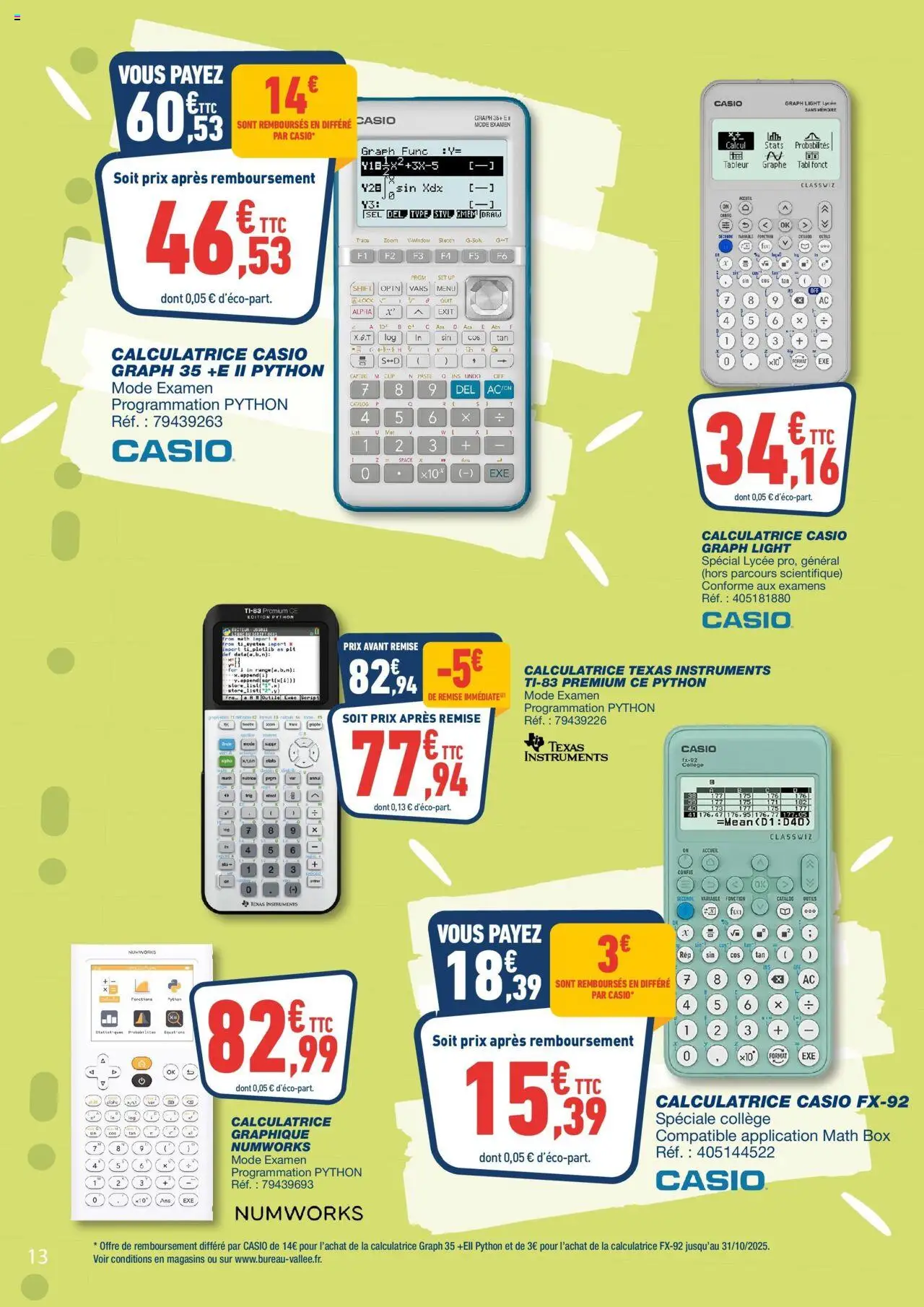  | Page: 13 | Produits: Calculatrice, Sel