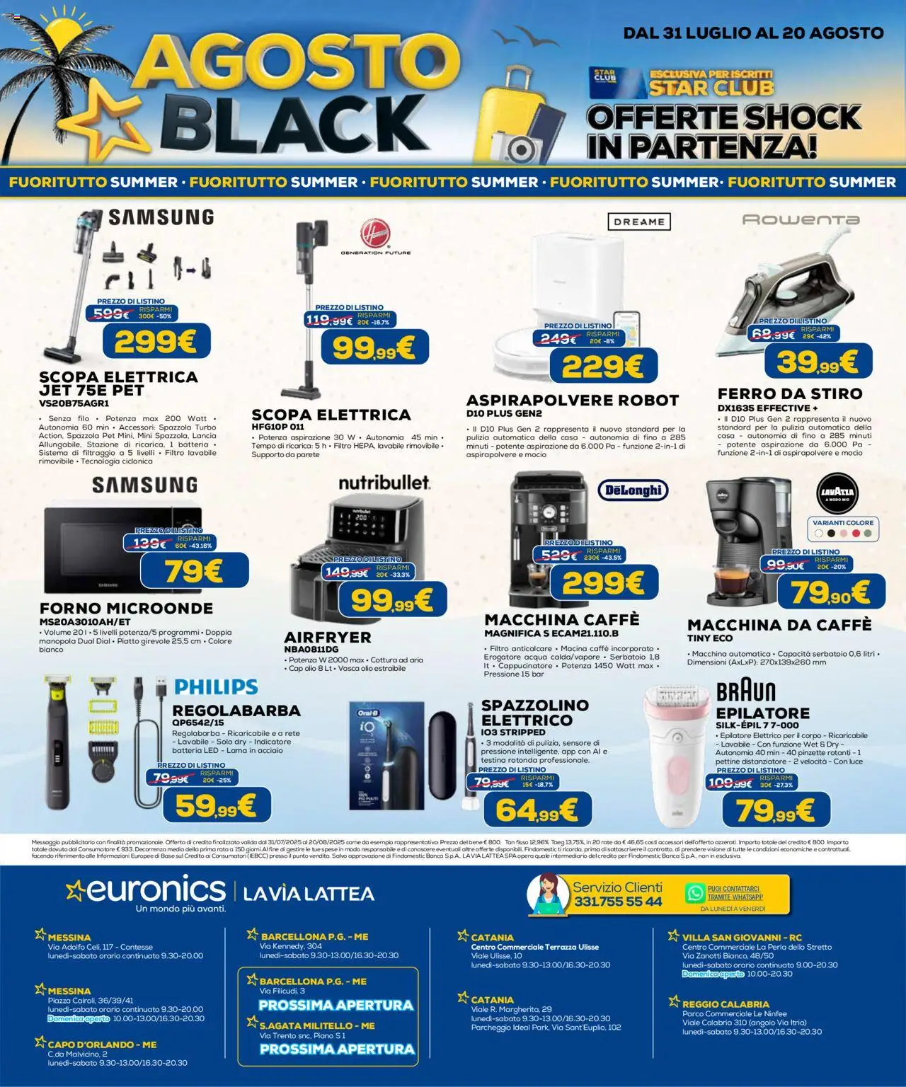 Volantino Euronics del 31.07.2025 | Pagina: 30 | Prodotti: Spazzola, Mocio, Macina, Batteria