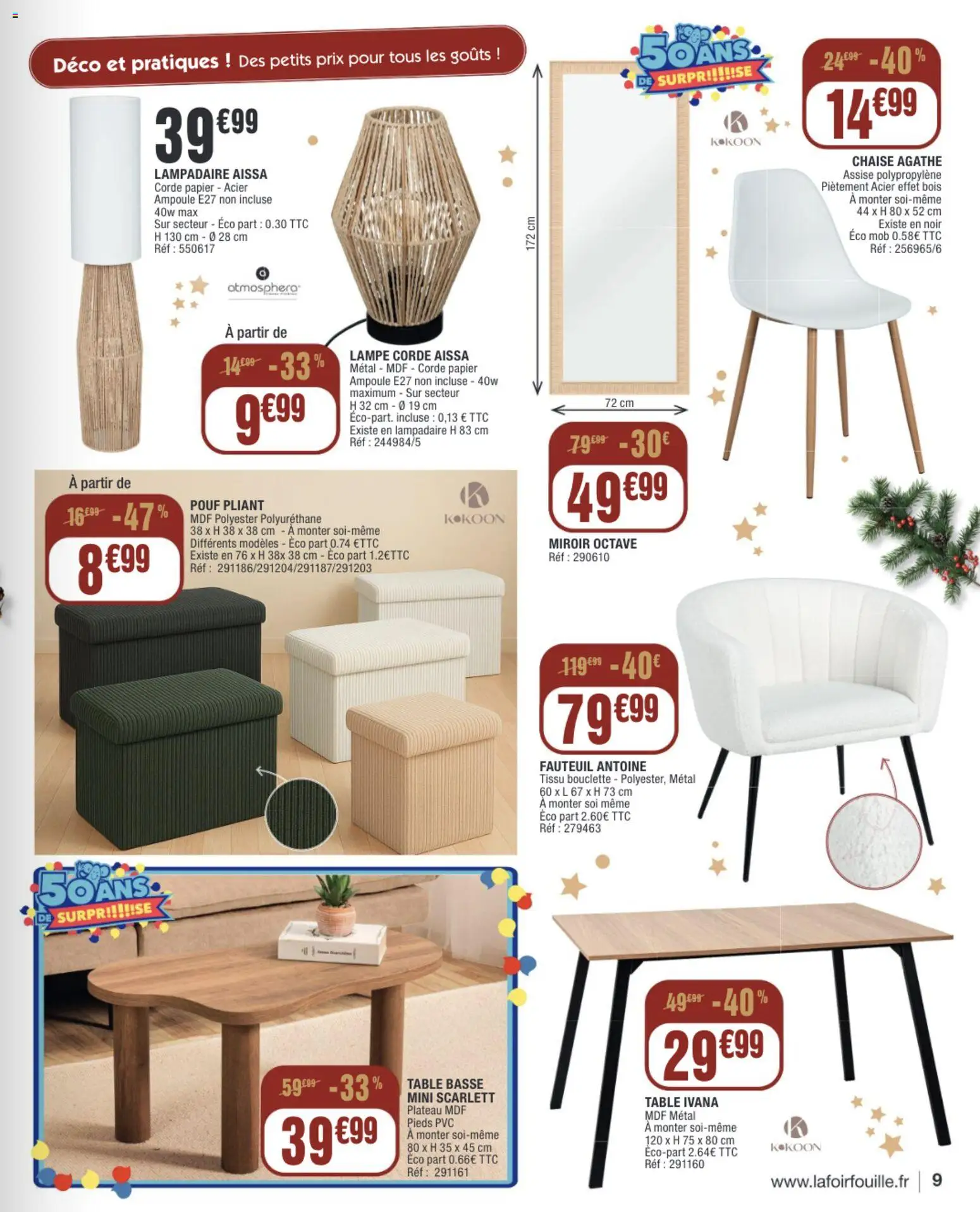 {H1} | Page: 9 | Produits: Fauteuil, Table basse, Chaise, Miroir