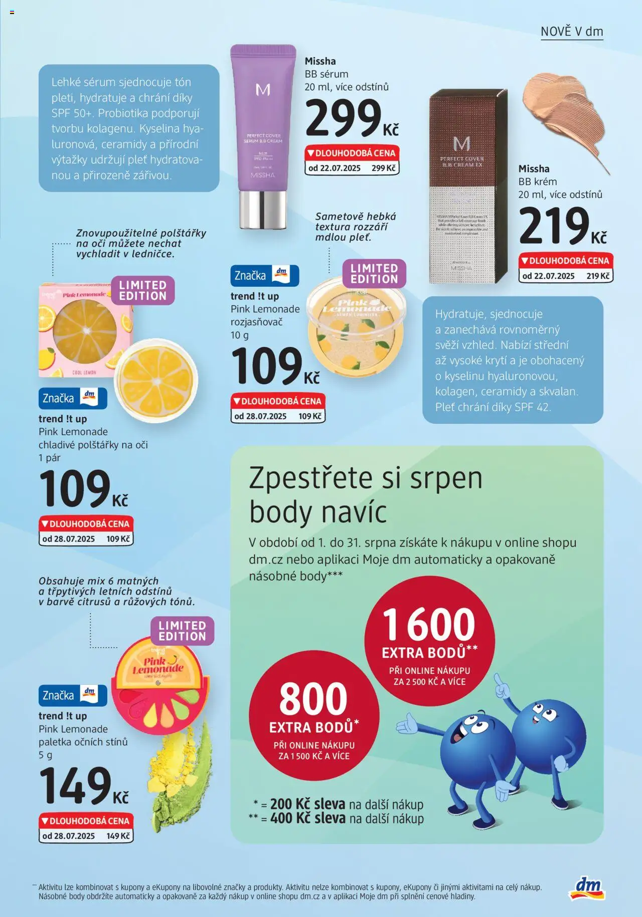 dm drogerie leták od 07.08.2025 | Strana: 13 | Produkty: Polštářky, Sérum, Probiotika, Body