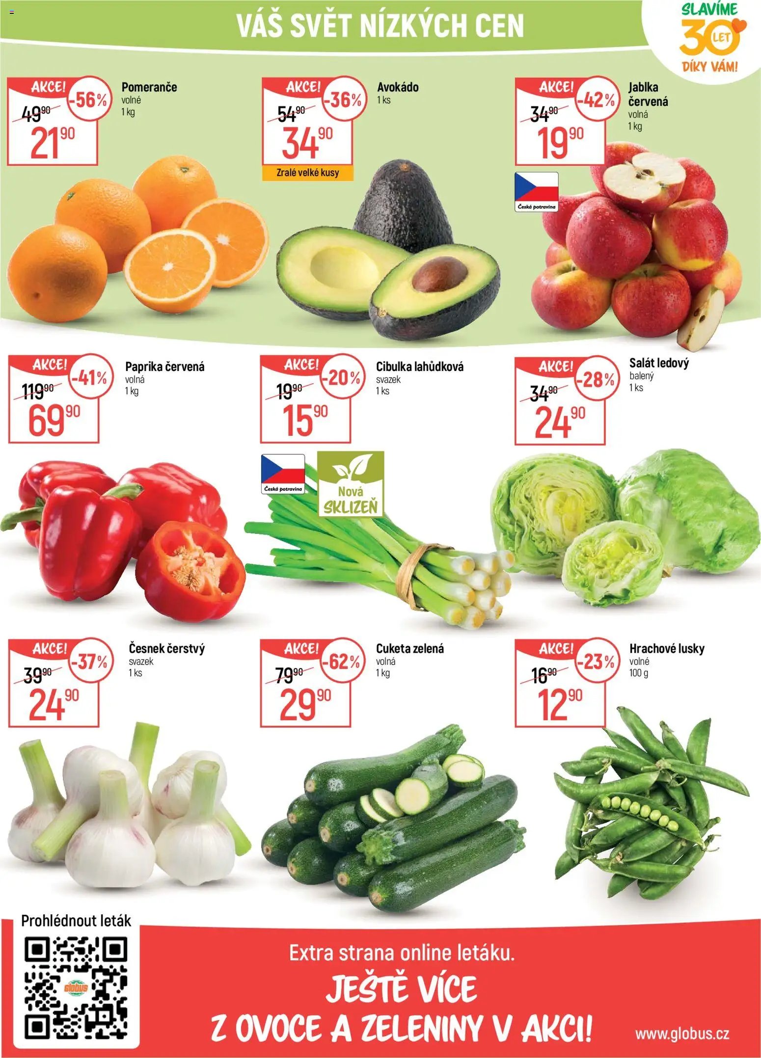 Globus leták - Trmice od 22.04.2026 | Strana: 17 | Produkty: Ovoce, Salát, Paprika červená, Avokádo