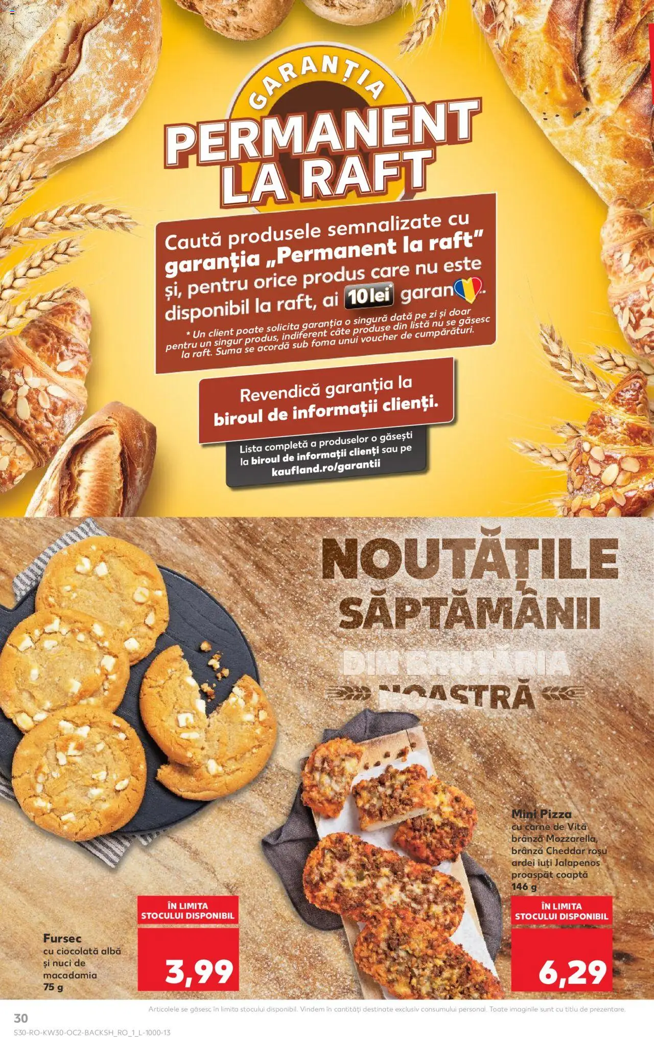 Kaufland RO akciós ujság - amely érvényes a következő dátumtól: 23.07.2025 | Oldal: 30 | Termékek: Mozzarella, Jalapenos, Pizza, Cheddar