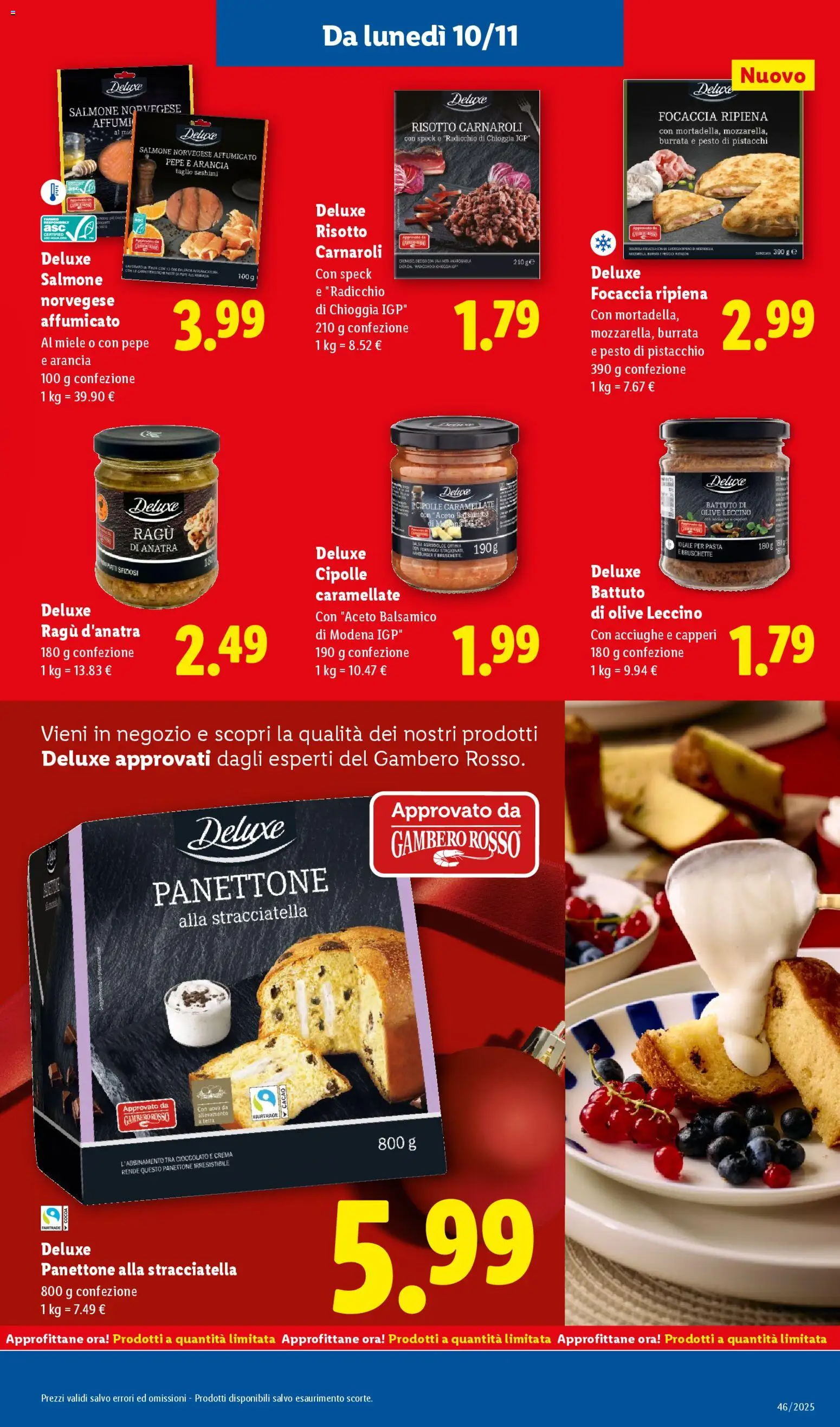 Volantino Lidl del 10.11.2025 | Pagina: 11 | Prodotti: Speck, Cipolle, Olive, Ragú