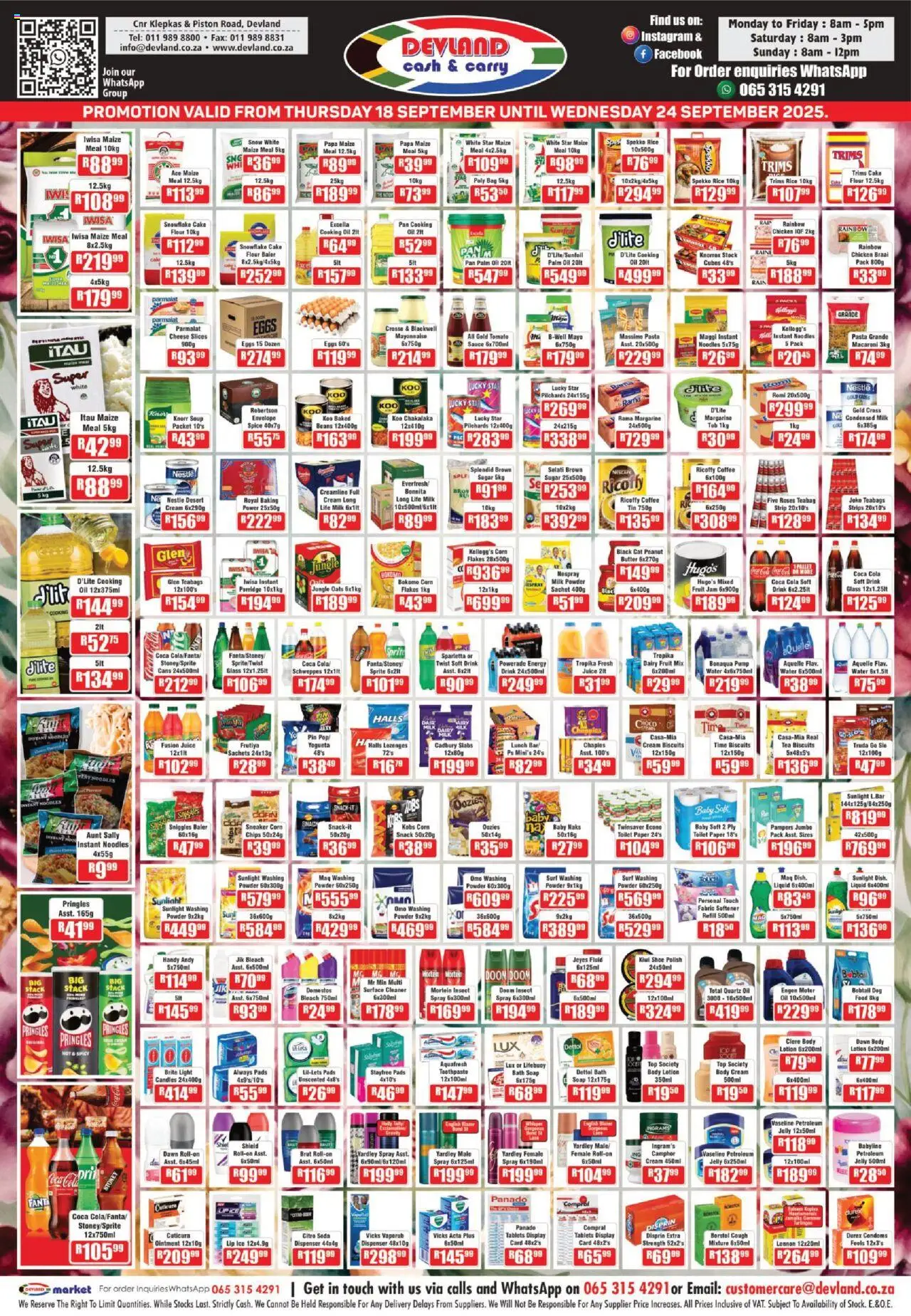 New Devland catalogue – valid from 18.09.2025 | Page: 1 | Products: Eggs, Chicken, Fanta, Stock