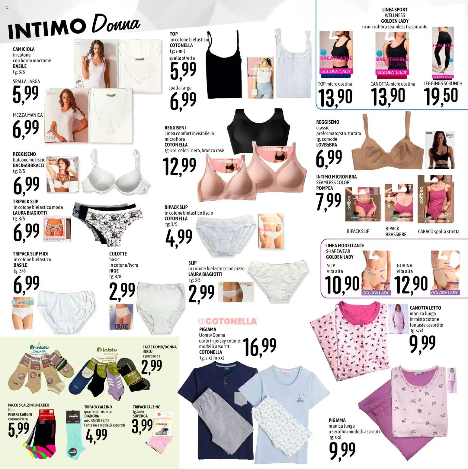 Volantino Emisfero del 09.04.2026 | Pagina: 31 | Prodotti: Calzini, Leggings, Slip, Letto