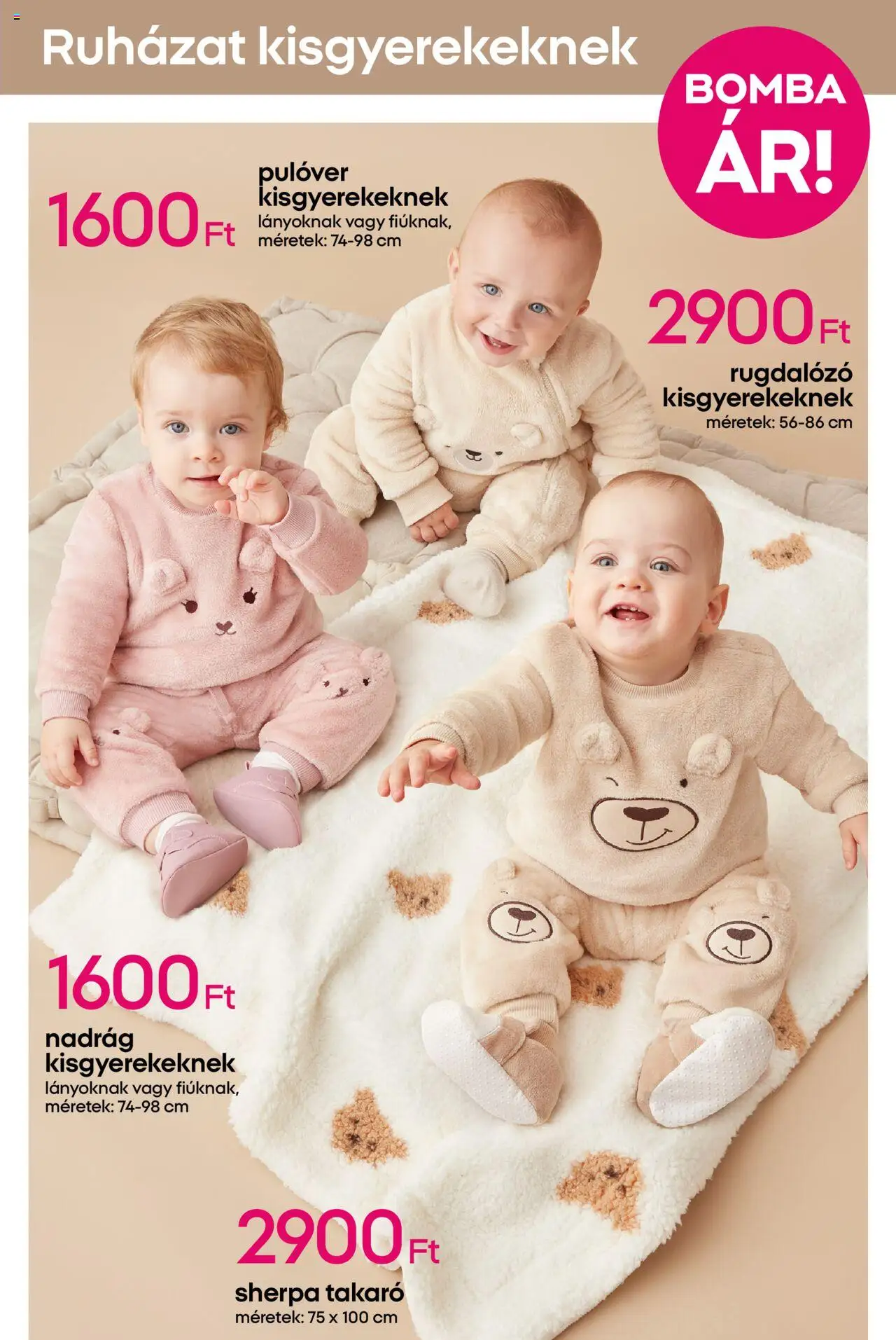 Pepco akciós ujság - amely érvényes a következő dátumtól: 18.09.2025 | Oldal: 5 | Termékek: Takaró, Pulóver, Nadrág