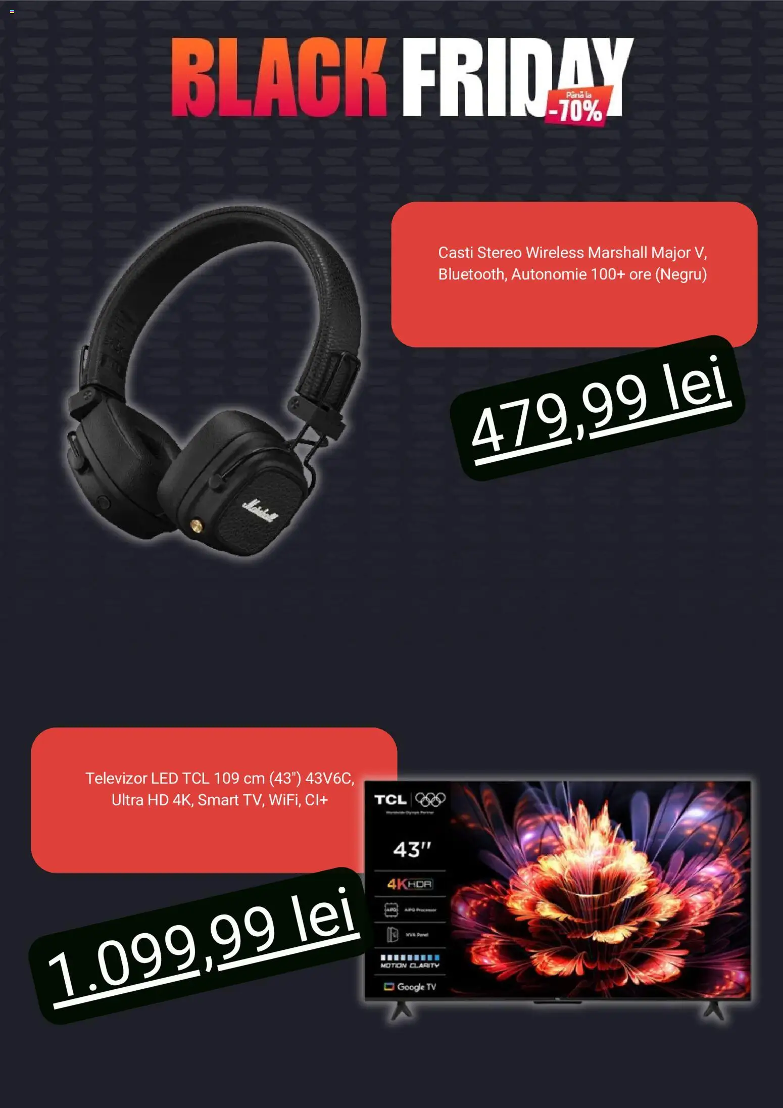 Noul catalog evoMag – valabil de la 07.11.2025 | Pagină: 4 | Produse: Vestiyer, Televizor, Căști, Babak