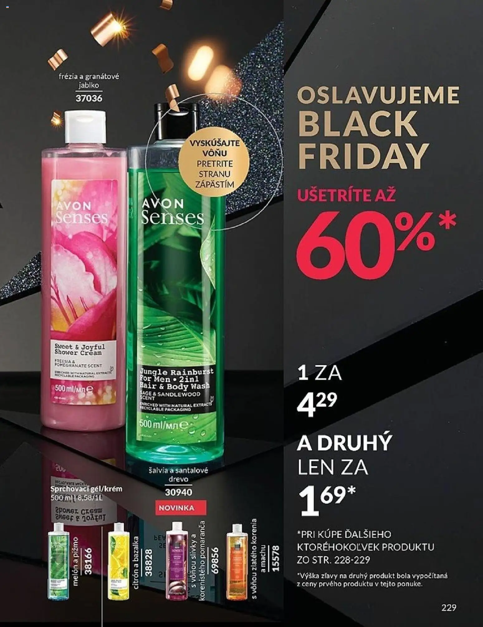 Nové Avon akcie – leták je platný od 01.11.2025 | Strana: 229 | Produkty: Melón, Slivky