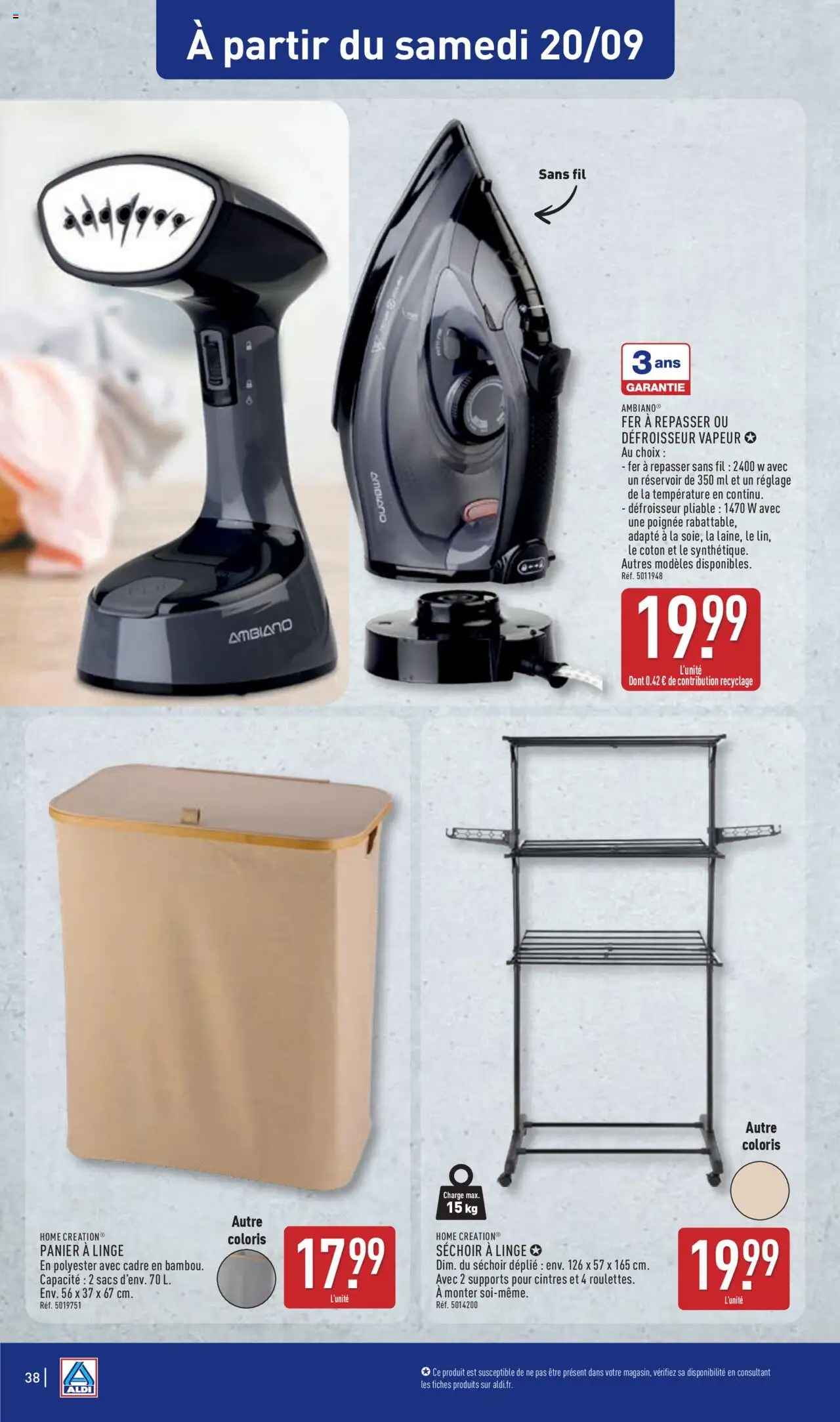  | Page: 41 | Produits: Séchoir, Panier à linge, Sechoir à linge, Cadre