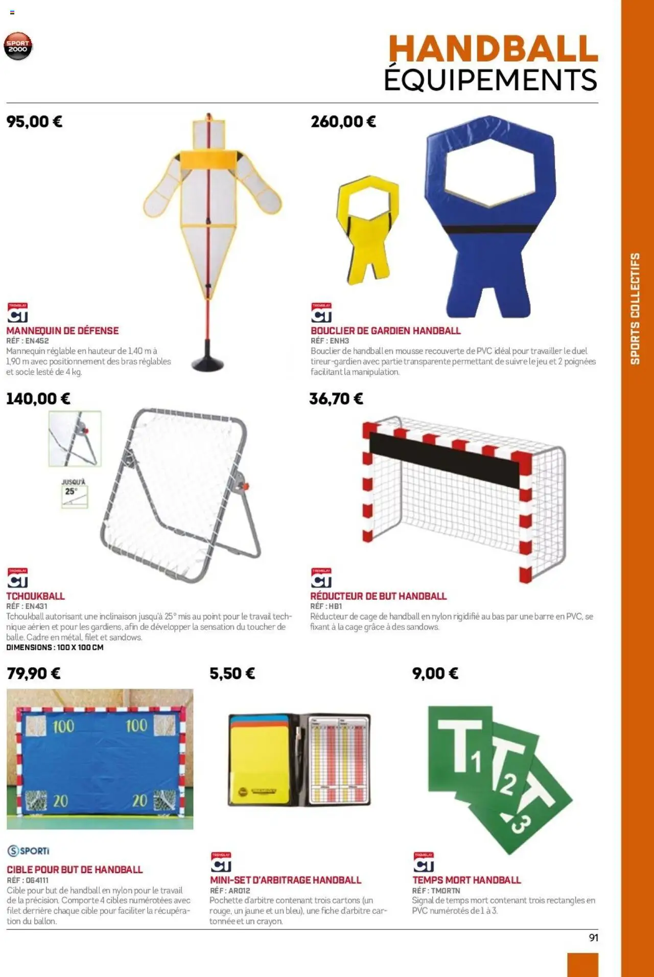  | Page: 91 | Produits: Mousse, Cage, Poignées, Cadre