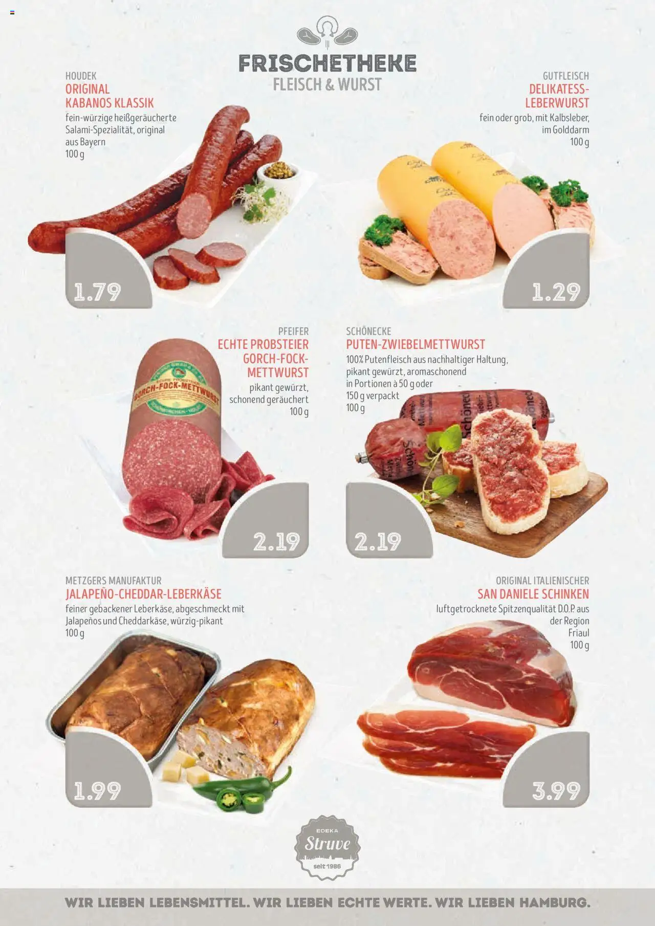 Edeka Struve Prospekt 	 - gültig ab dem 25.08.2025 | Seite: 5 | Produkte: Wurst, Schinken, Fleisch