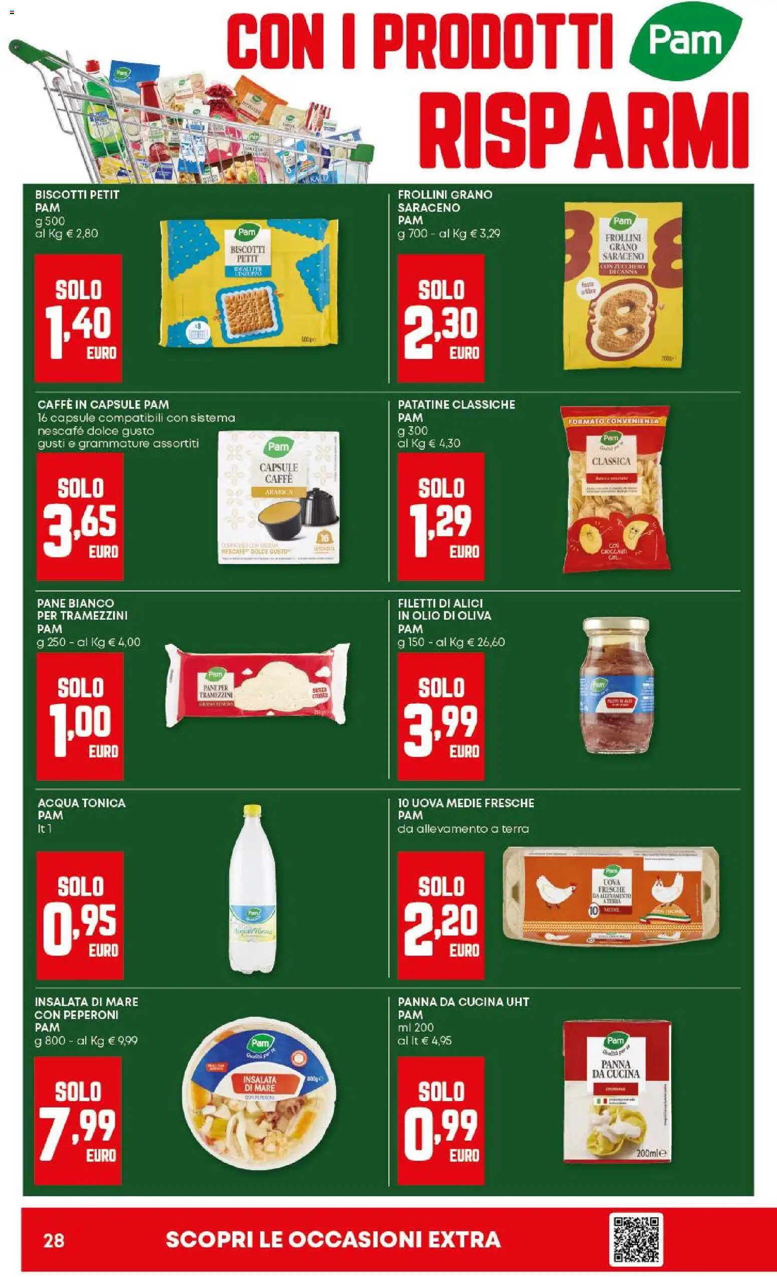 Volantino PAM del 18.12.2025 | Pagina: 28 | Prodotti: Acqua tonica, Zucchero, Fanta, Terra