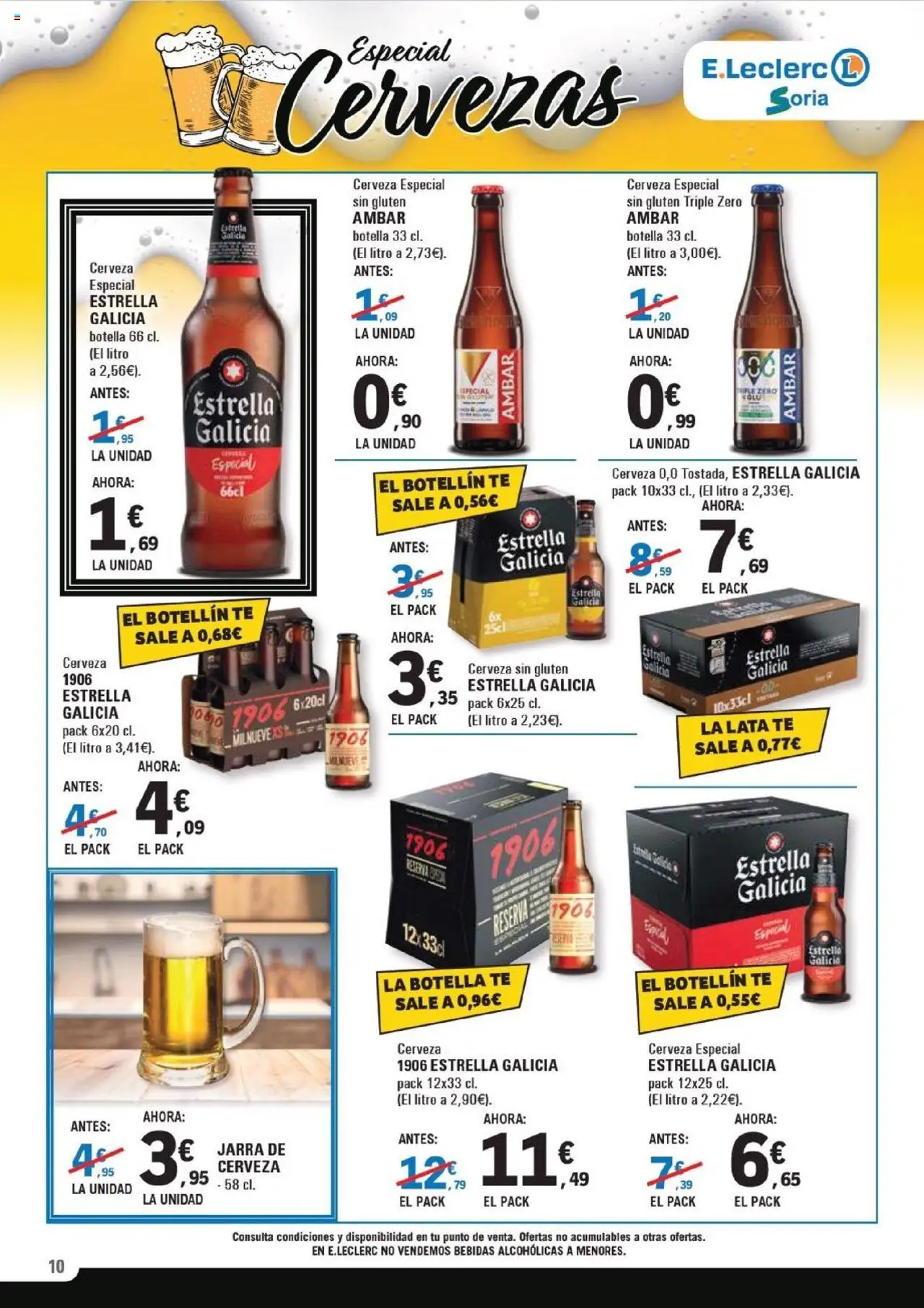E.Leclerc folleto │ válido desde el 15.10.2025 | Página: 10 | Productos: Cerveza, Té
