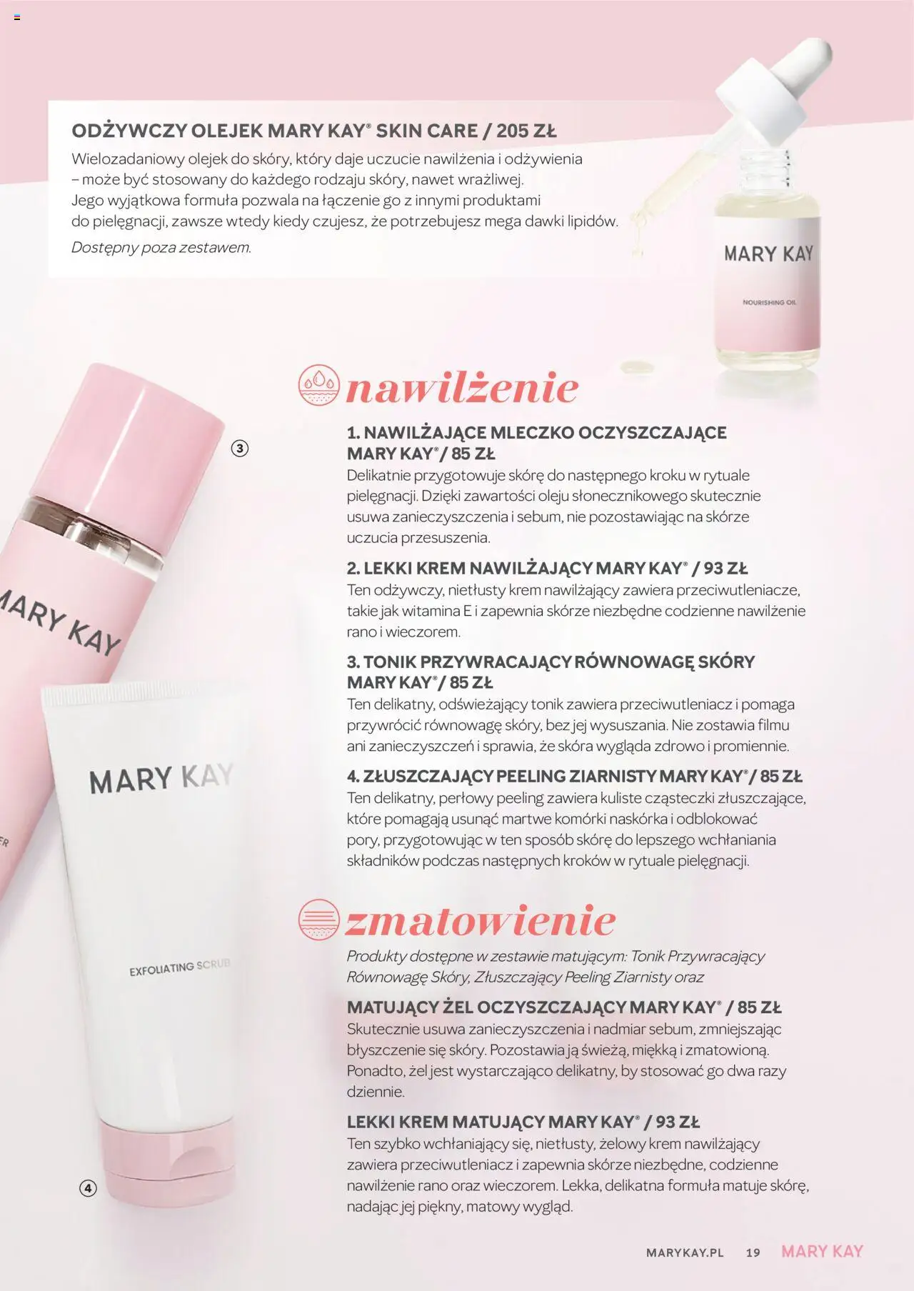 Mary Kay Katalog od 15.10.2025 | Strona: 19 | Produkty: Peeling, Krem, Tonik