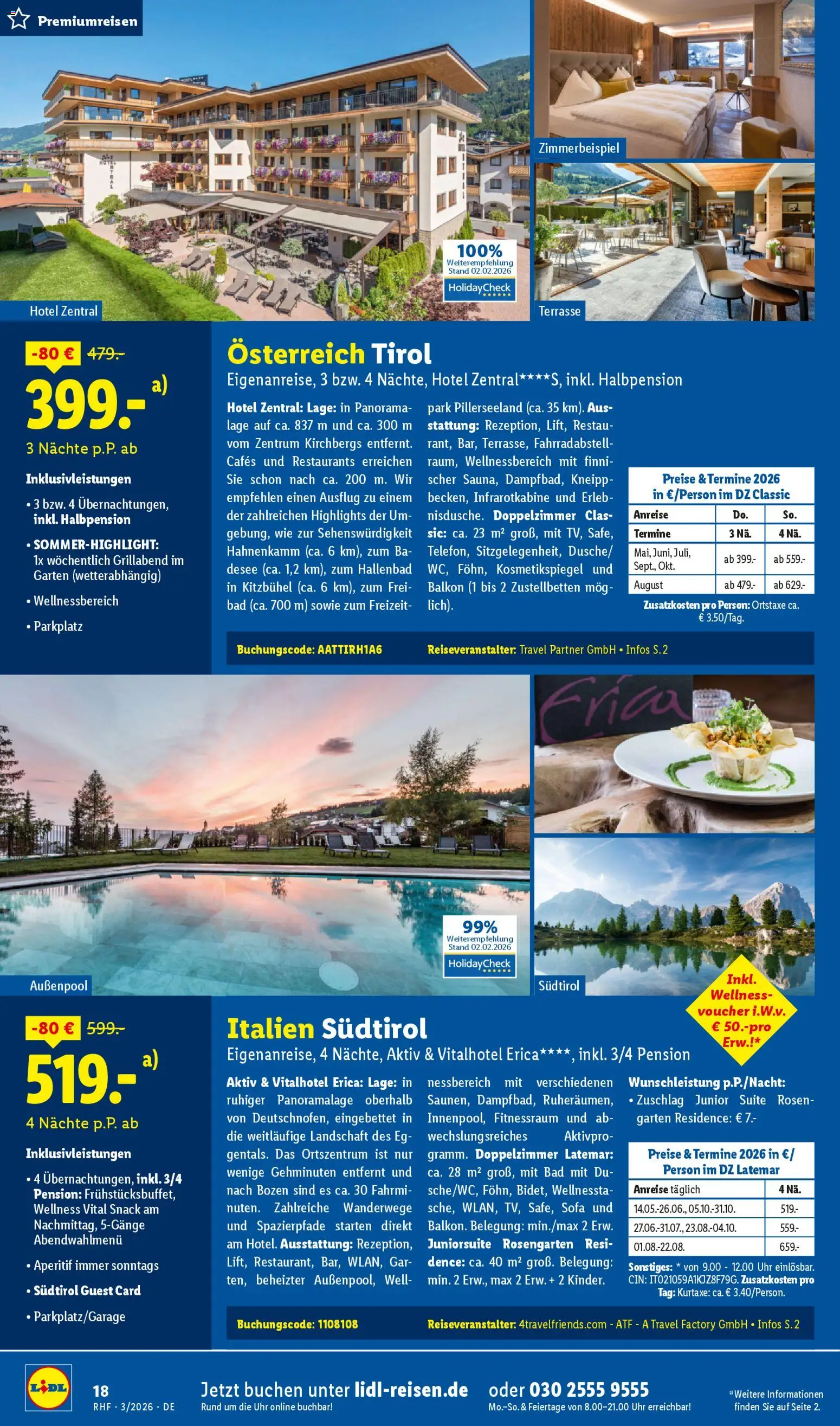 Lidl Reisen Prospekt 	 – gültig ab 28.02.2026 | Seite: 18 | Produkte: Sofa, Kosmetikspiegel, Bad, Uhr