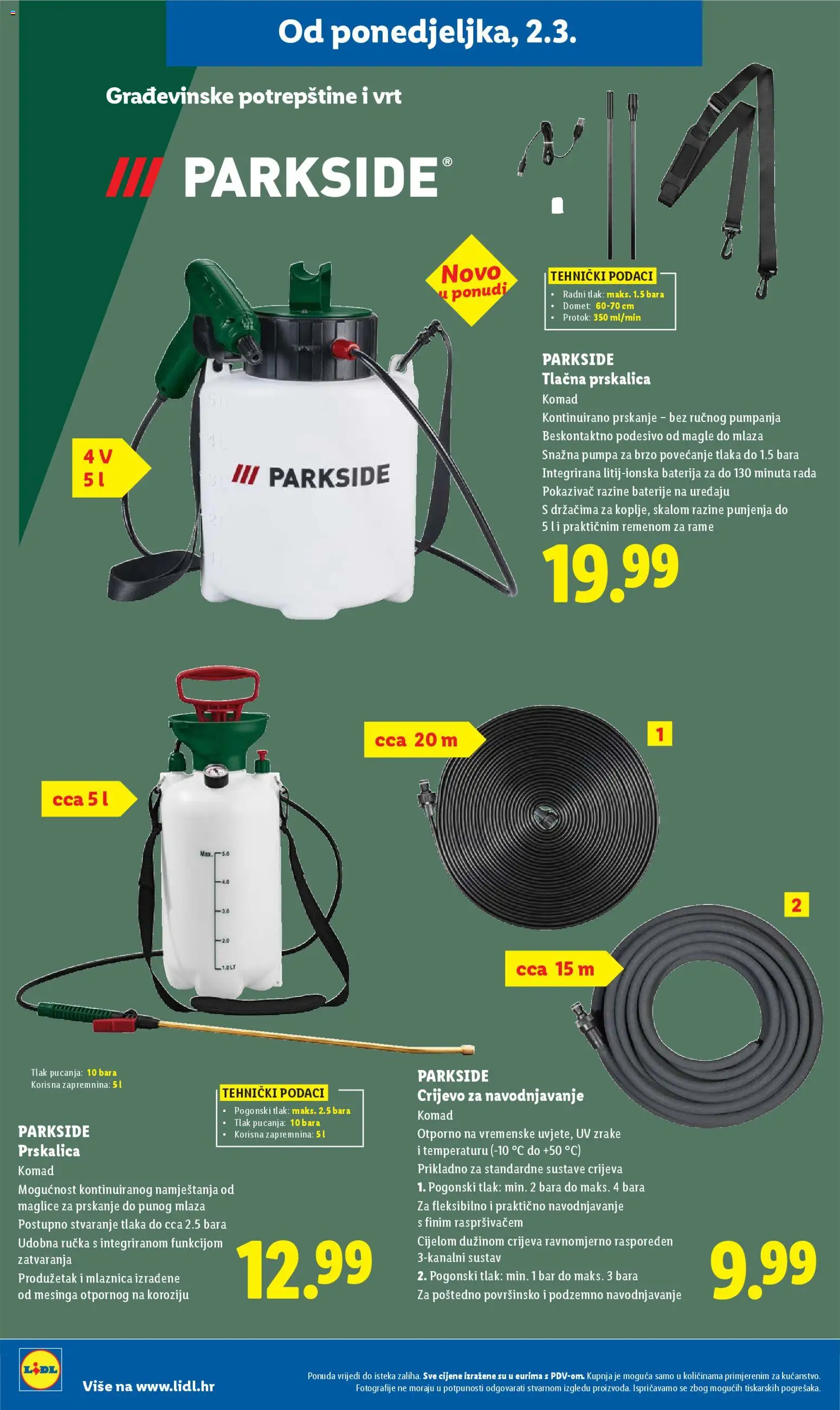 Lidl katalog | vrijedi od 02.03.2026 | Stranica: 34 | Proizvodi: Baterija, Baterije, Parkside