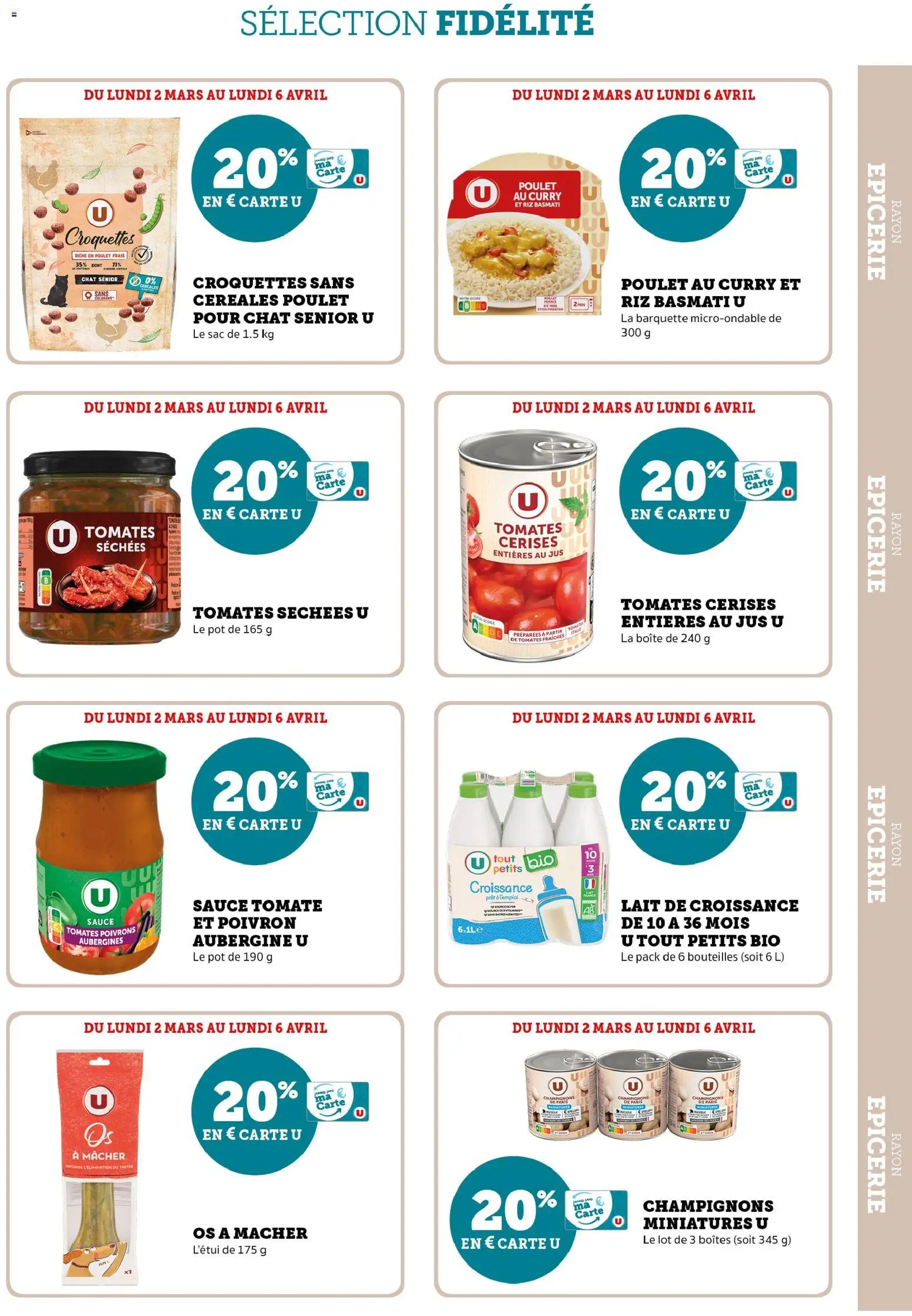 {H1} | Page: 21 | Produits: Lait de croissance, Cerises, Poivron, Riz basmati