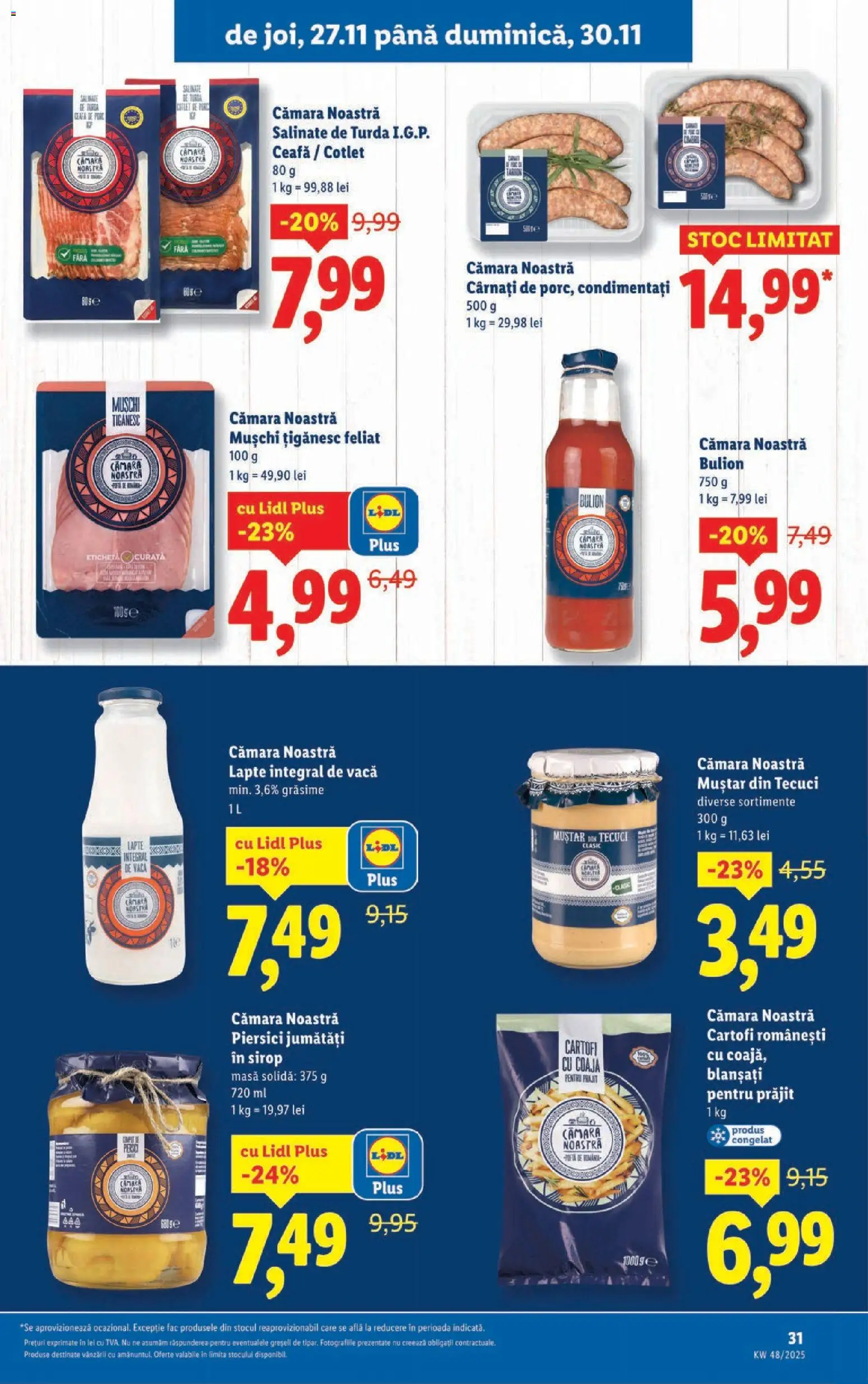 Noul catalog Lidl – valabil de la 24.11.2025 | Pagină: 31 | Produse: Lait de coco, Masă, Sirop, Cartofi