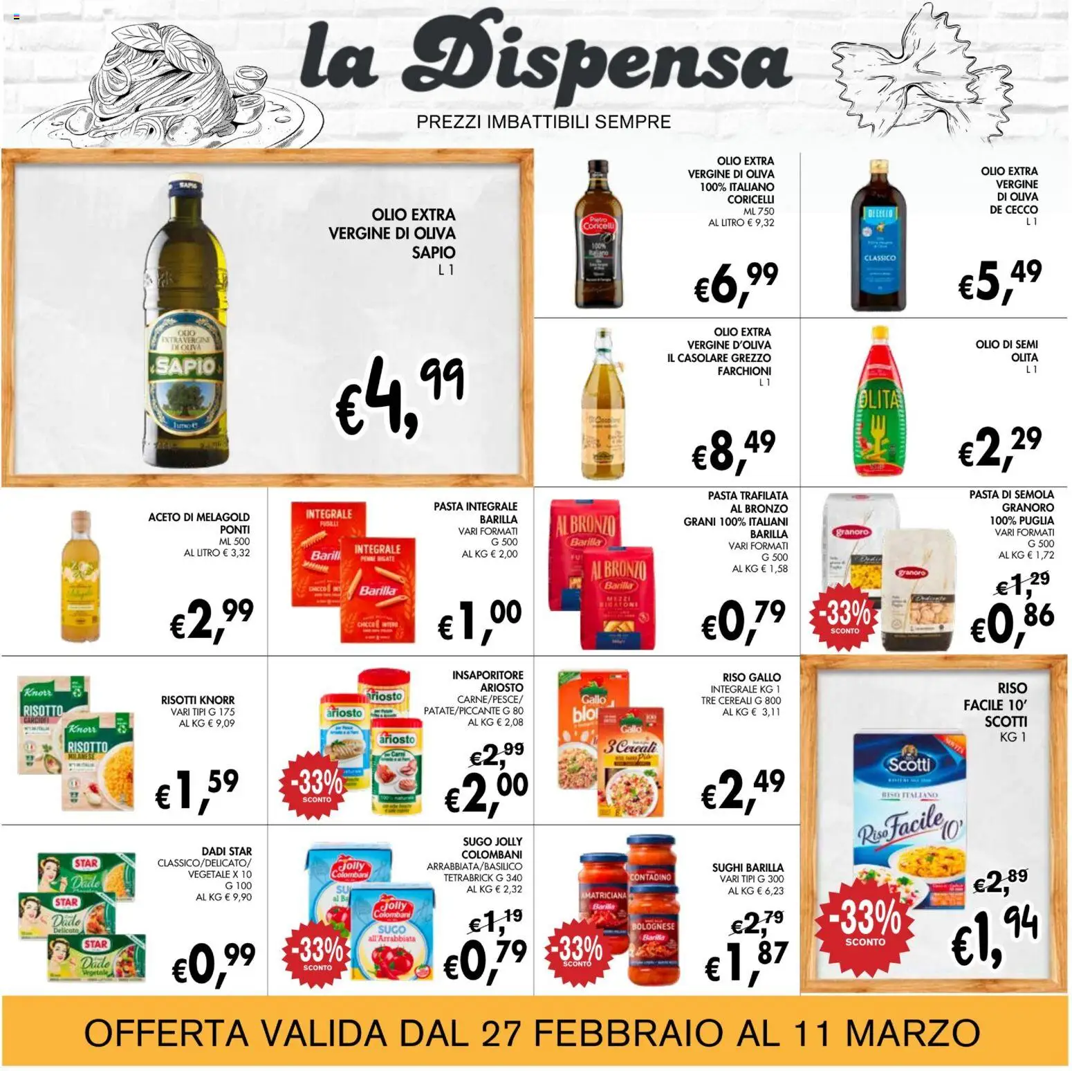 Volantino Coal del 27.02.2026 | Pagina: 12 | Prodotti: Cereali, Carciofi, Aceto, Sugo