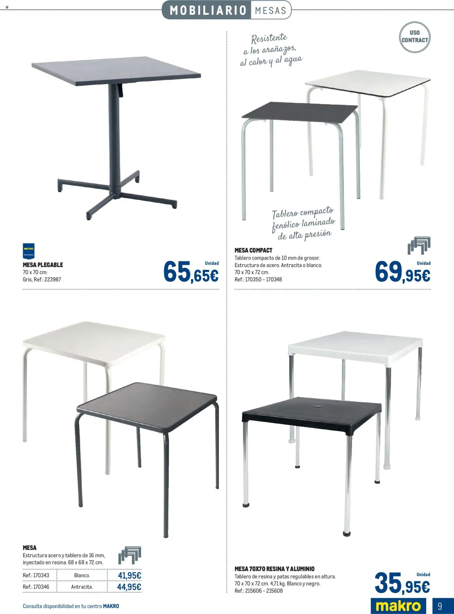 Makro - Especial Terrazas Canarias │ válido desde el 09.03.2026 | Página: 9 | Productos: Mesa