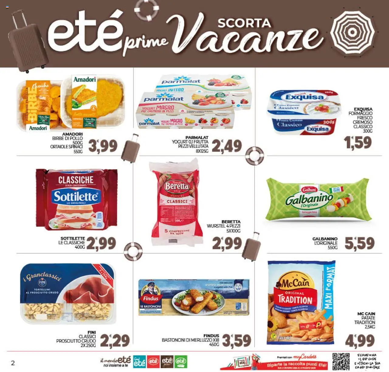 Volantino Eté del 25.07.2025 | Pagina: 2 | Prodotti: Yogurt, Pollo, Merluzzo, Patate
