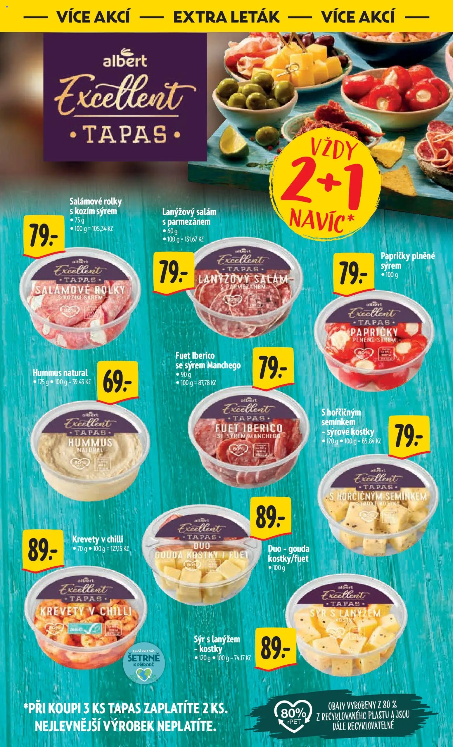 Albert leták - Hypermarket od 29.04.2026 | Strana: 39 | Produkty: Hummus, Salám, Kostky, Fuet