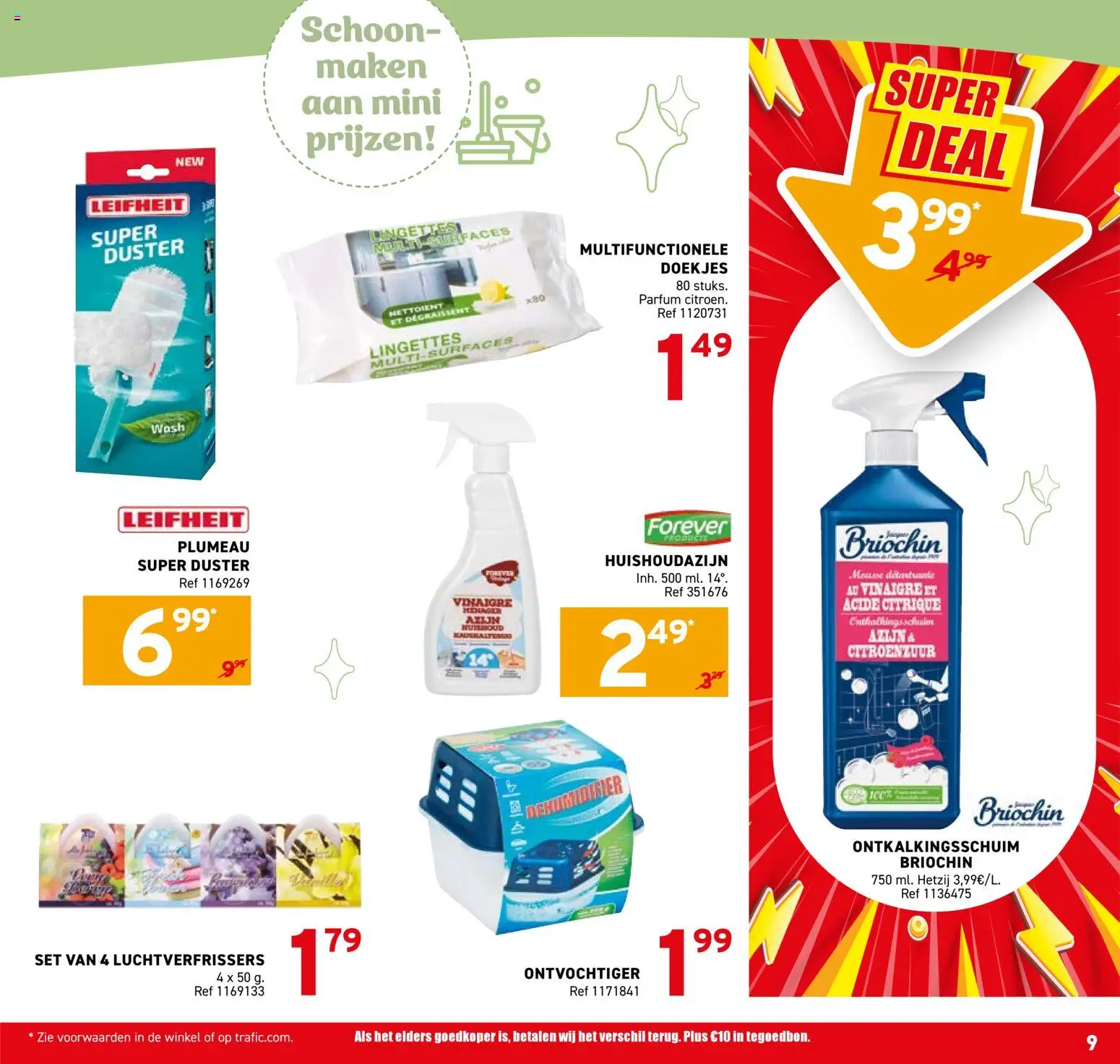 {H1} | Pagina: 9 | Producten: Citroenzuur, Parfum