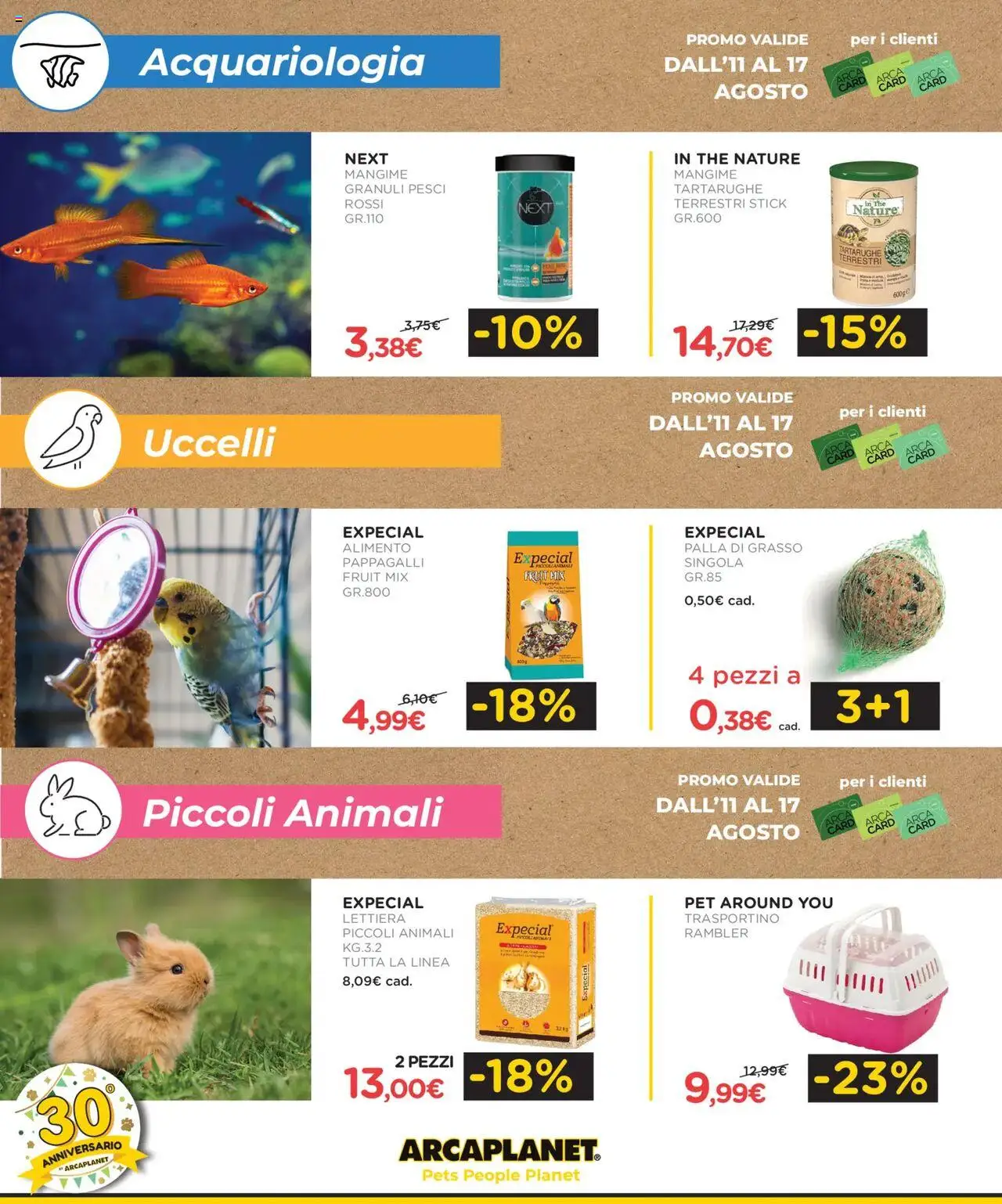 Volantino Arcaplanet del 11.08.2025 | Pagina: 18 | Prodotti: The