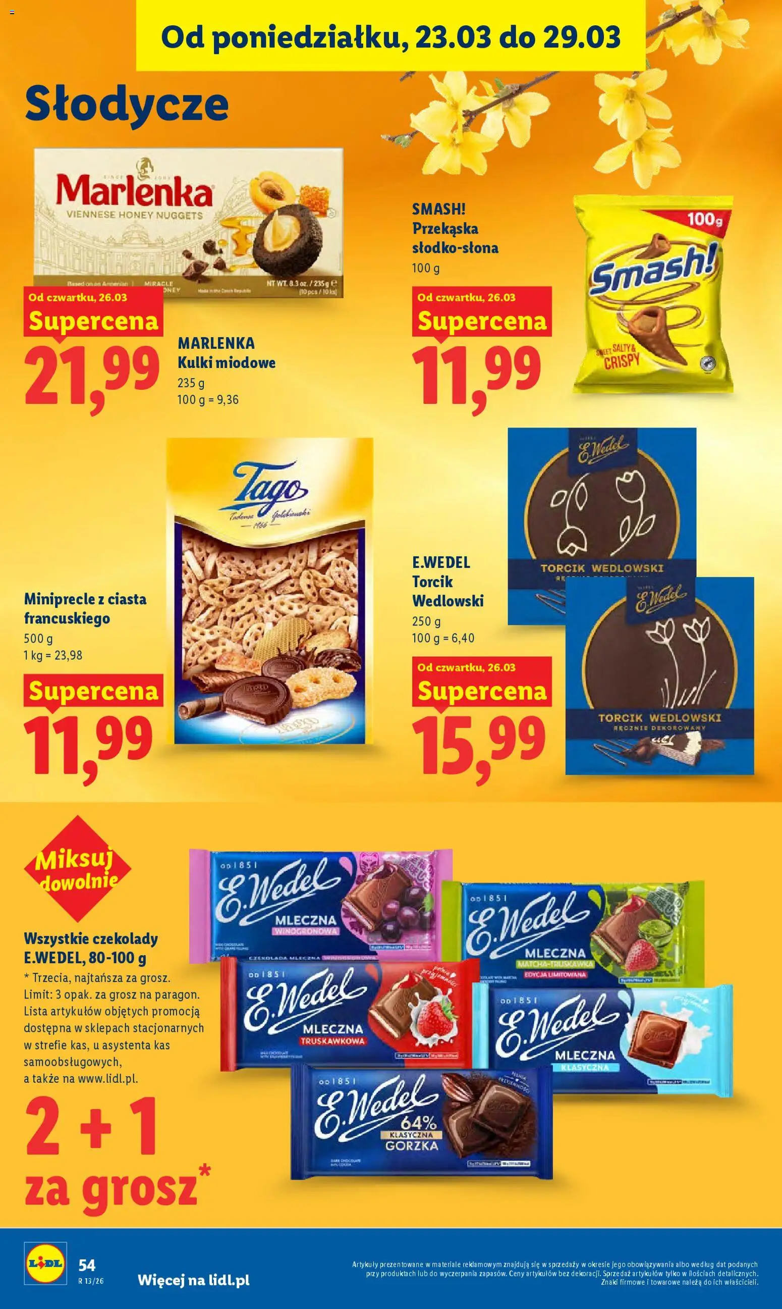 Lidl Polsko leták od 26.03.2026 | Strana: 54 | Produkty: Marlenka, Pes