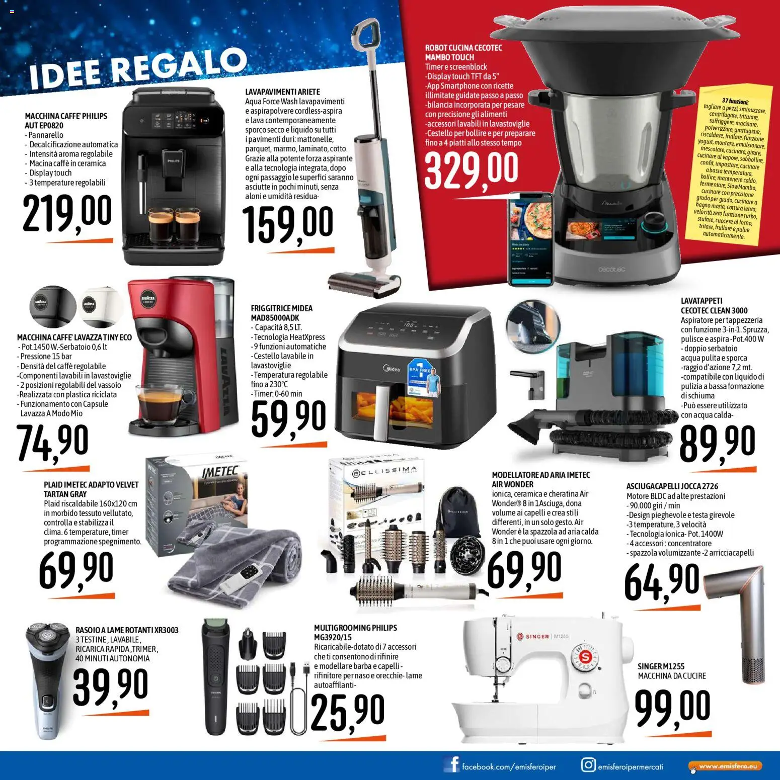 Volantino Emisfero del 27.11.2025 | Pagina: 31 | Prodotti: Arricciacapelli, Lavazza, Macina, Friggitrice