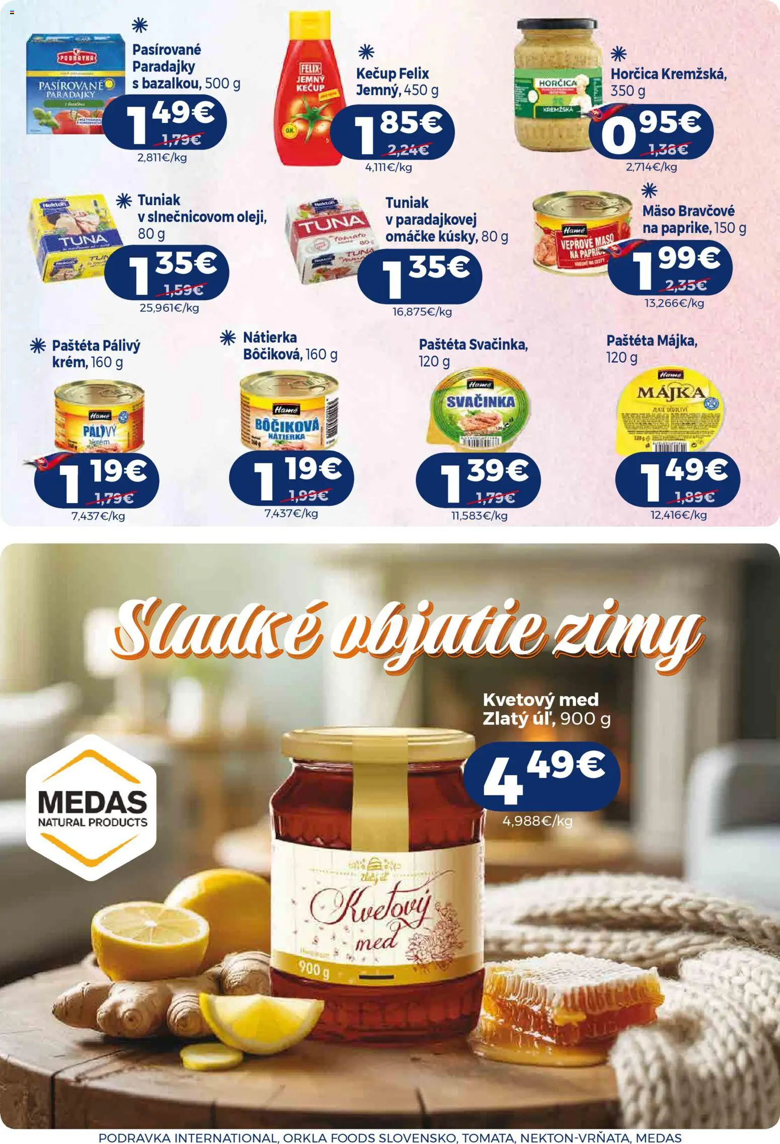 Nové Milk Agro akcie – leták je platný od 21.01.2026 | Strana: 13 | Produkty: Felix, Tuniak, Paradajky, Kečup