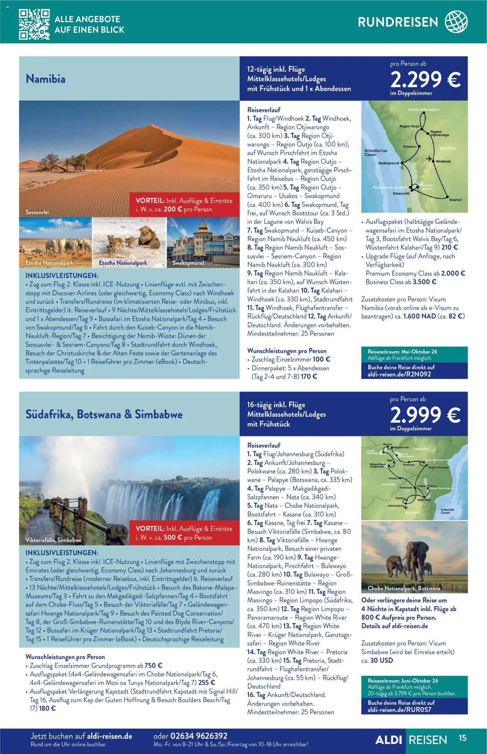 Aldi Reisen  Reisemagazin – gültig ab 01.03.2026 | Seite: 15 | Produkte: Uhr