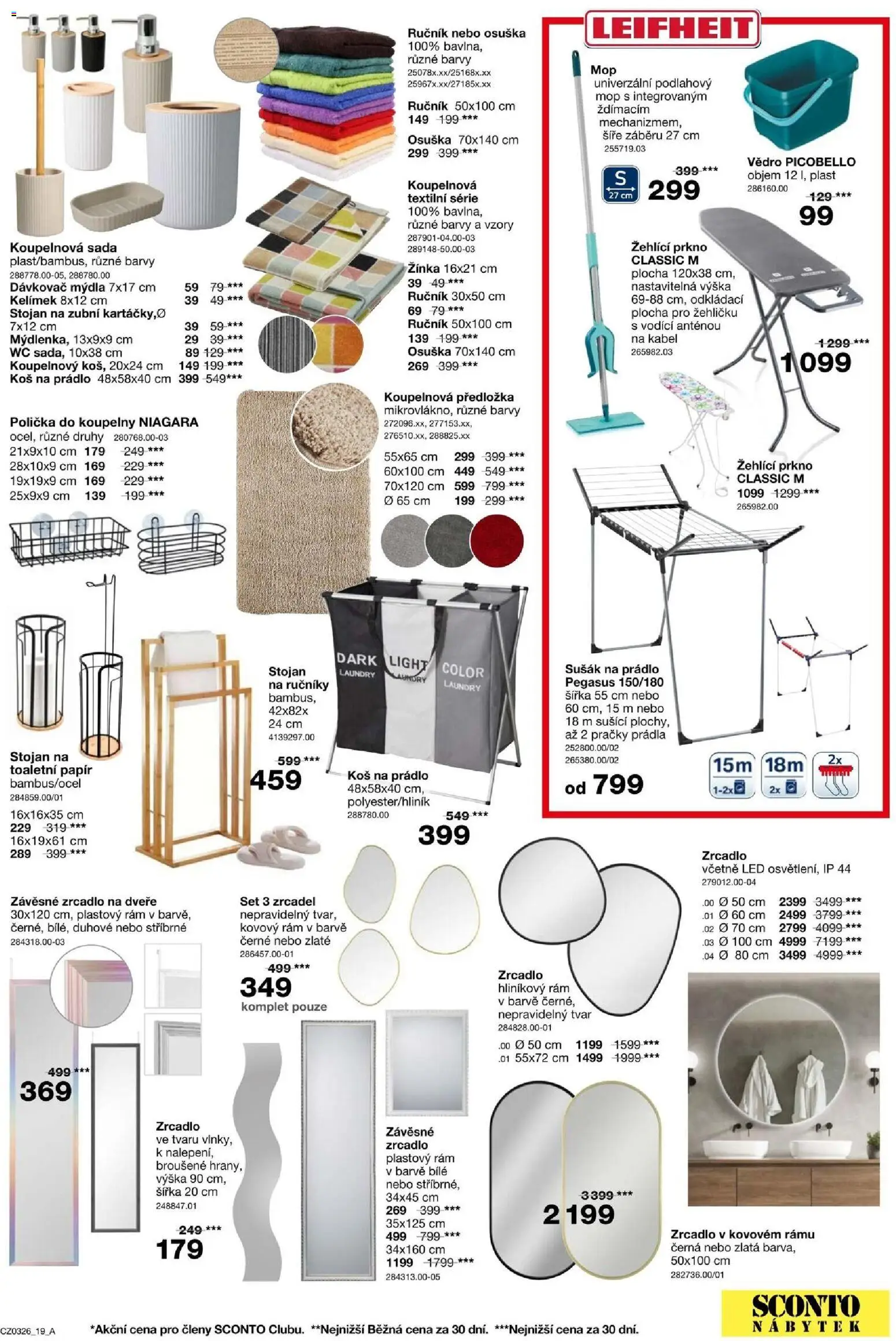 Sconto nábytek leták od 11.02.2026 | Strana: 19 | Produkty: Dávkovač, Mop, Žínka, Barvy