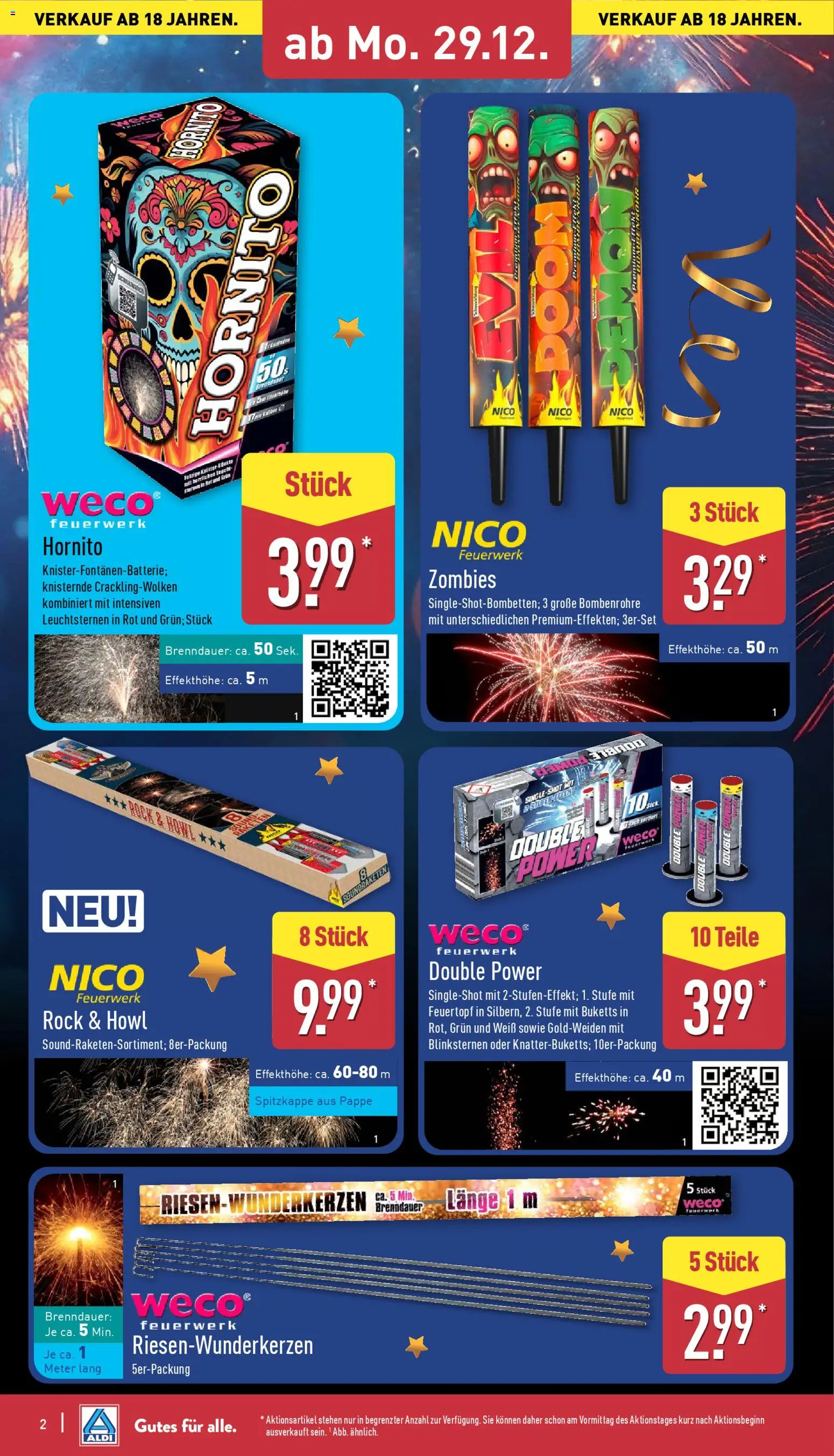Aldi Feuerwerk – gültig ab 29.12.2025 | Seite: 2 | Produkte: Rock