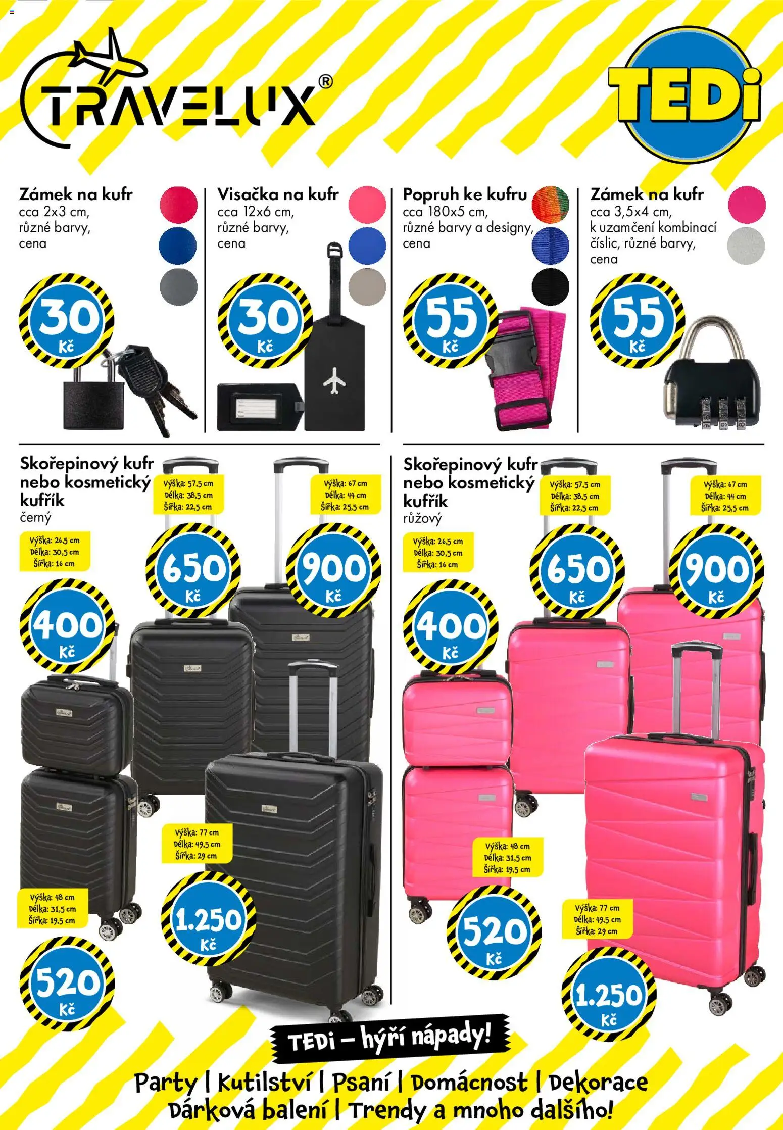 TEDi leták od 13.03.2026 | Strana: 37 | Produkty: Kufřík, Visačka na kufr, Kufr, Barvy