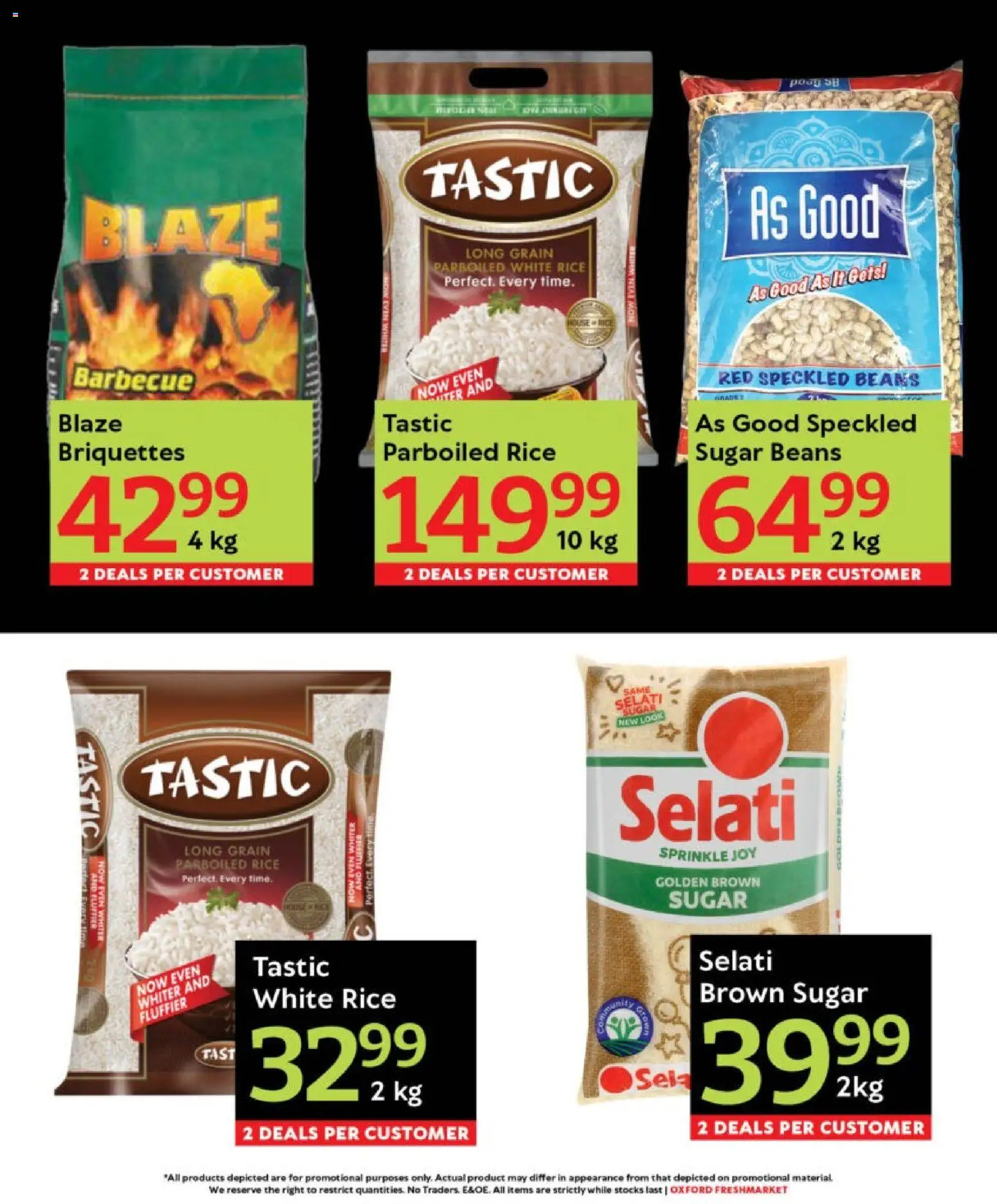 New Oxford Freshmarket catalogue – valid from 28.10.2025 | Page: 4 | Products: Beans, Rice, Sugar