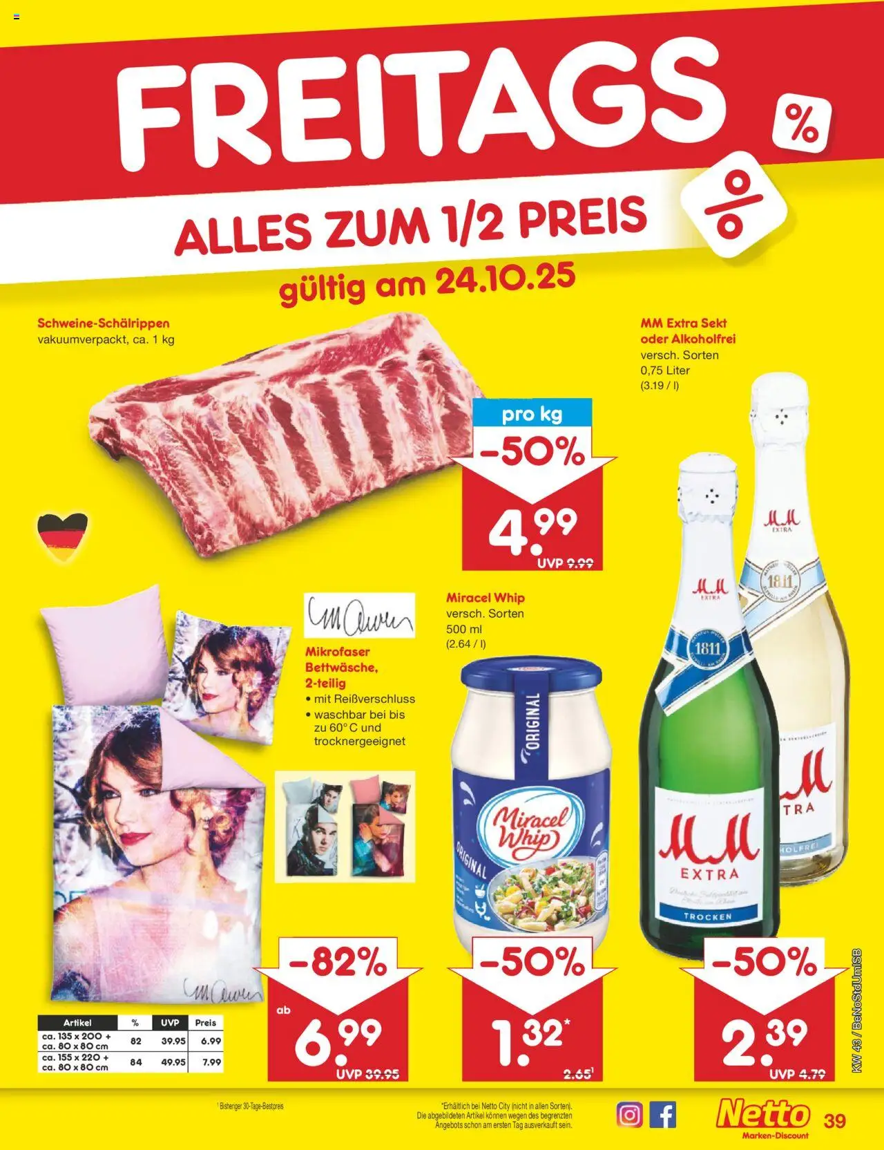 Netto Marken-Discount Prospekt 	 – gültig ab 20.10.2025 | Seite: 53 | Produkte: Sekt, Miracel whip