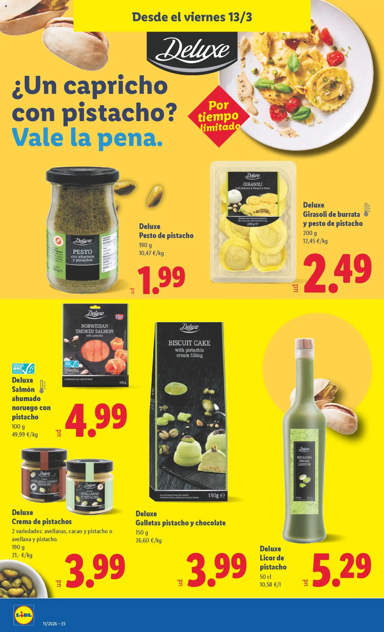 Lidl folleto │ válido desde el 09.03.2026 | Página: 38 | Productos: Crema, Galletas, Salmón ahumado, Φρυγανιές σικάλεως