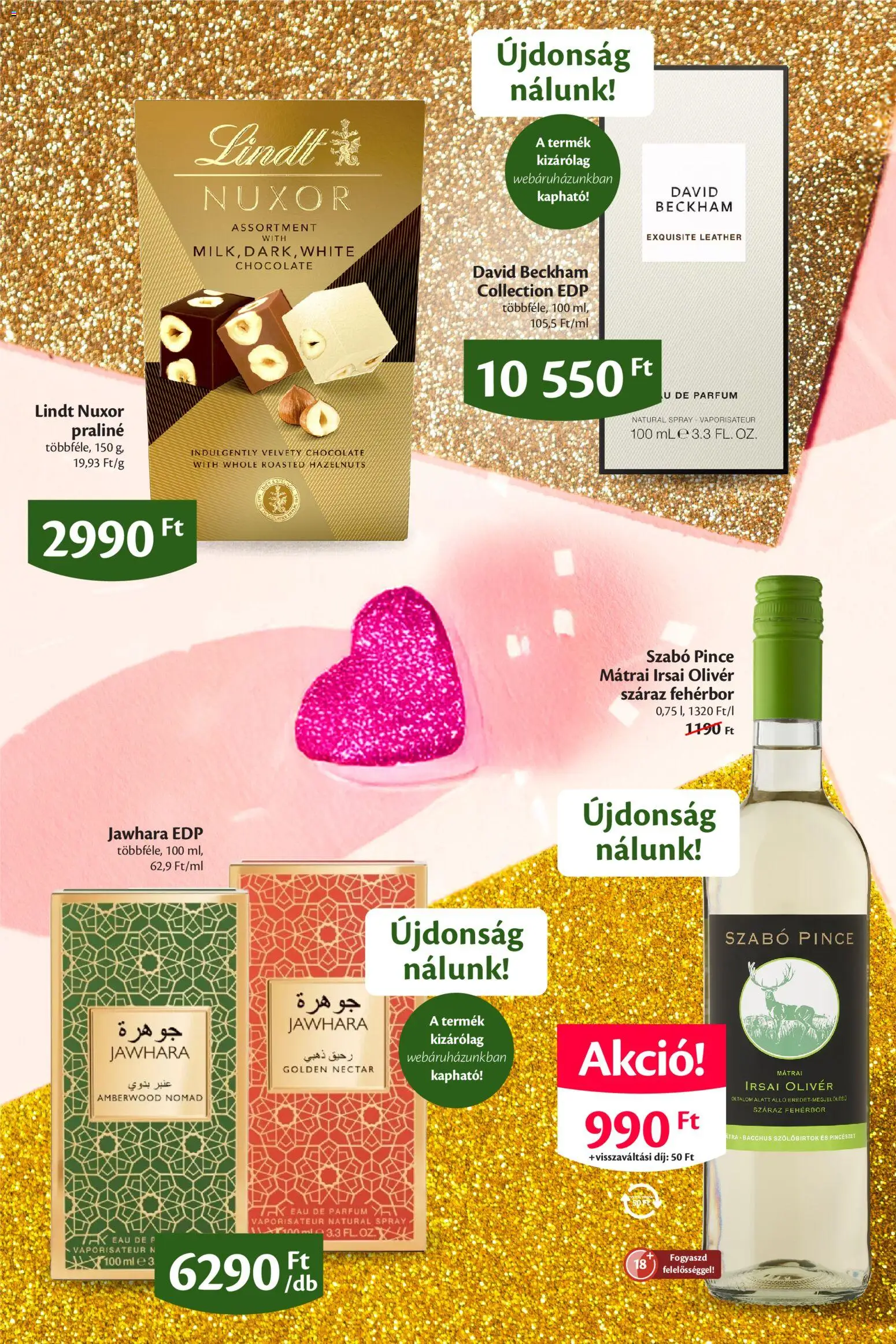 EcoFamily akciós ujság - amely érvényes a következő dátumtól: 19.01.2026 | Oldal: 10 | Termékek: Praliné, Parfüm, Fehérbor