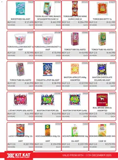 KIT KAT Cash & Carry specials catalogue – valid from 05.12.2025 | Page: 4 | Products: Corned meat, Chocolate, Wine, Fish