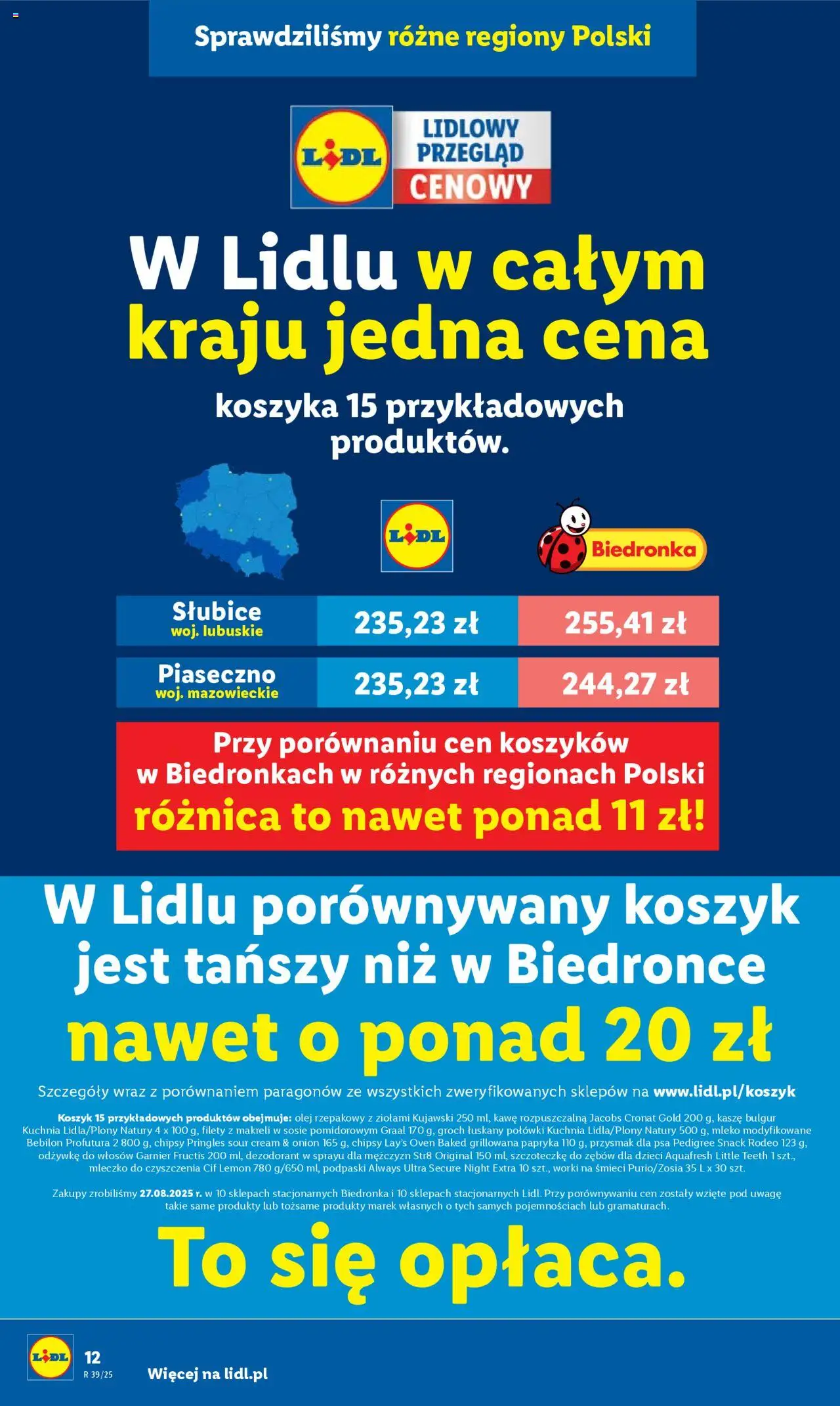Lidl Gazetka od 25.09.2025 | Strona: 14 | Produkty: Chipsy pringles, Mleko modyfikowane, Pedigree, Filety z makreli w sosie pomidorowym