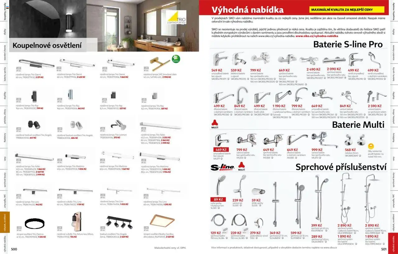 Siko koupelny katalog Koupelny 2025/2026 od 14.10.2025 | Strana: 253 | Produkty: Hadice, Dřezová baterie, Wc, Lampa